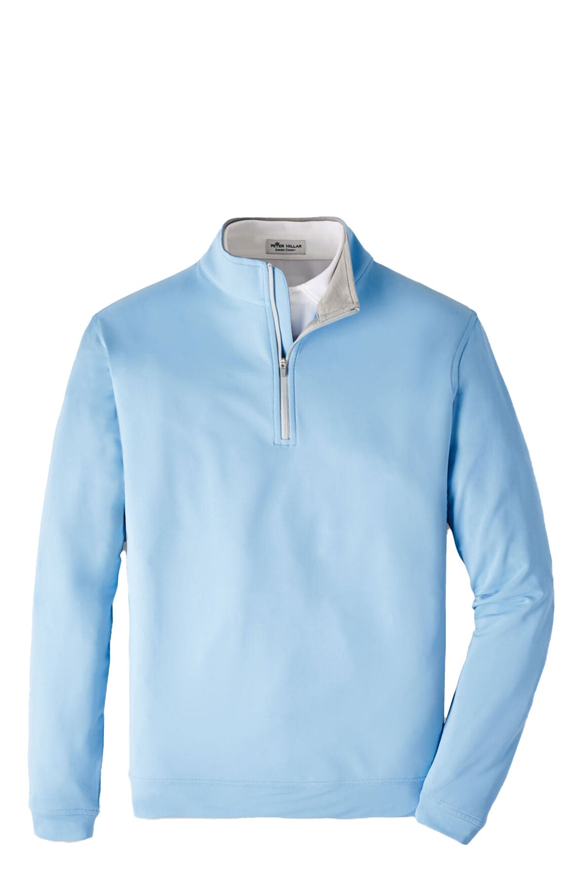 Peter Millar Perth Stretch Terry Custom Quarter Zips, Cottage Blue