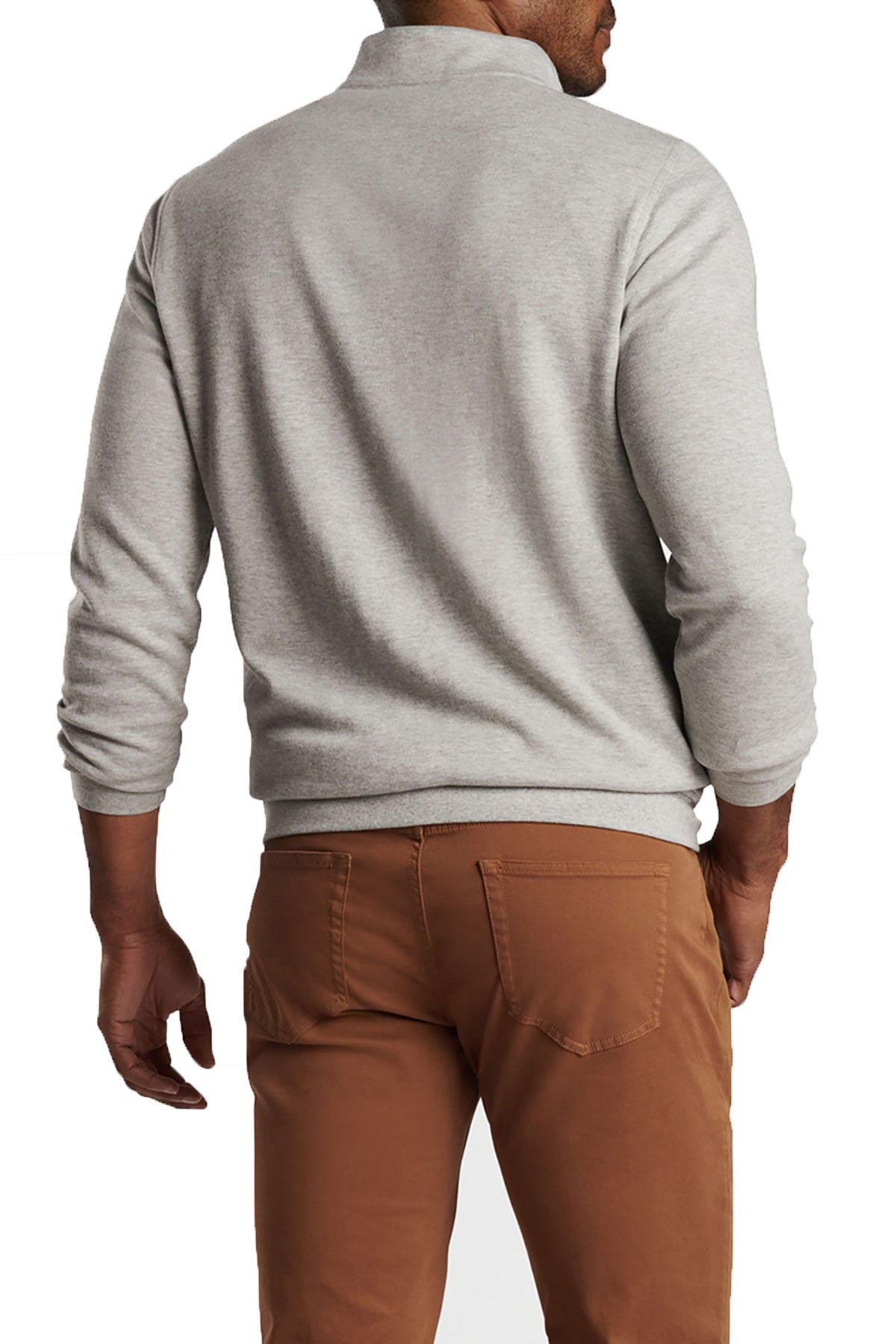 Peter Millar Crown Comfort Custom Quarter Zips, Light Grey [Falfurrias Management Partners]