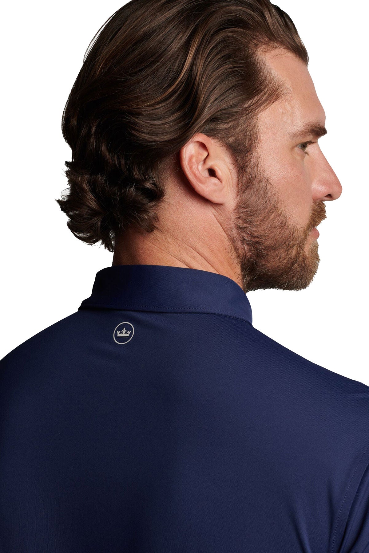Peter Millar Solid Jersey Custom Polos, Navy [Soundhound AI]