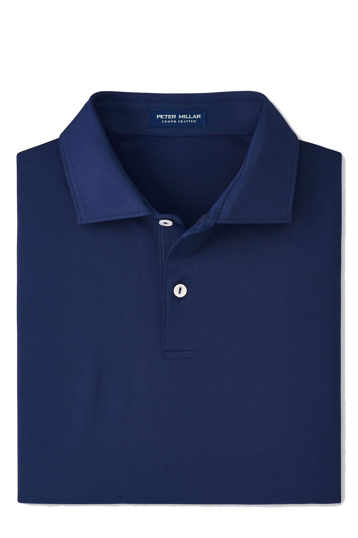 Peter Millar Solid Jersey Custom Polos, Navy [Soundhound AI]