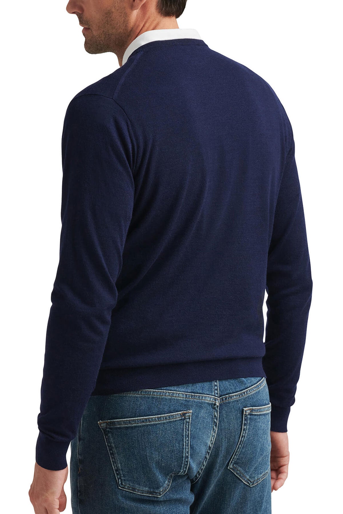 Peter Millar Excursionist Flex Custom Crew-Neck Sweaters, Navy