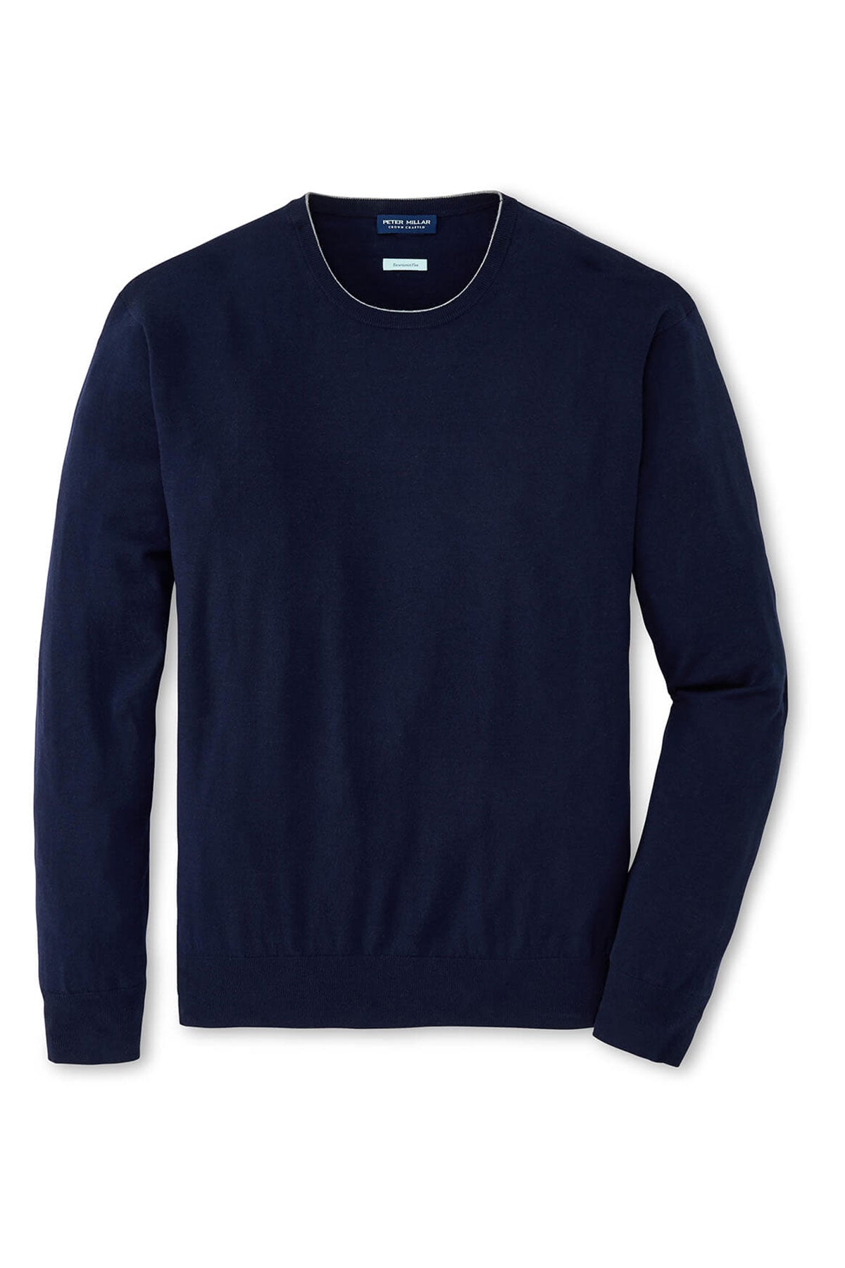 Peter Millar Excursionist Flex Custom Crew-Neck Sweaters, Navy