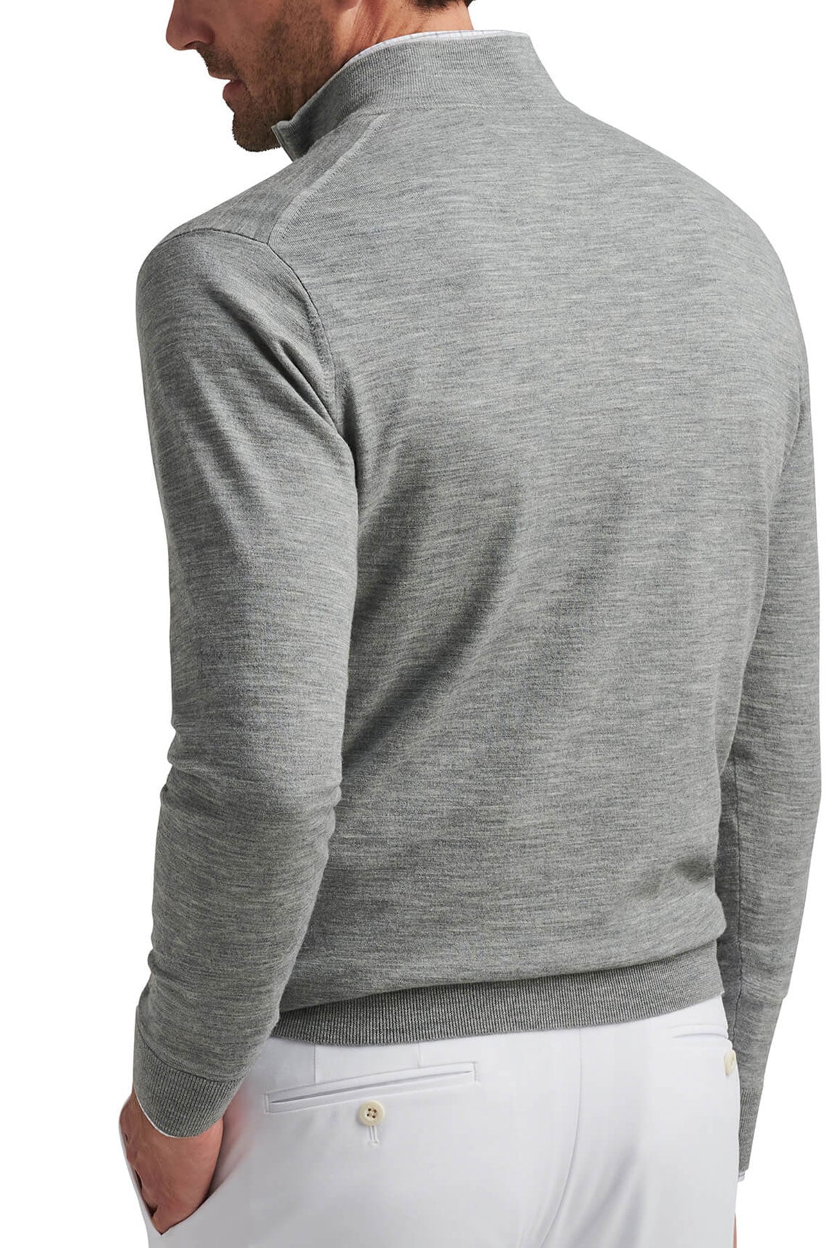 Peter Millar Excursionist Custom Flex Quarter-Zips, Gale Grey [Gershman Investment Corp.]