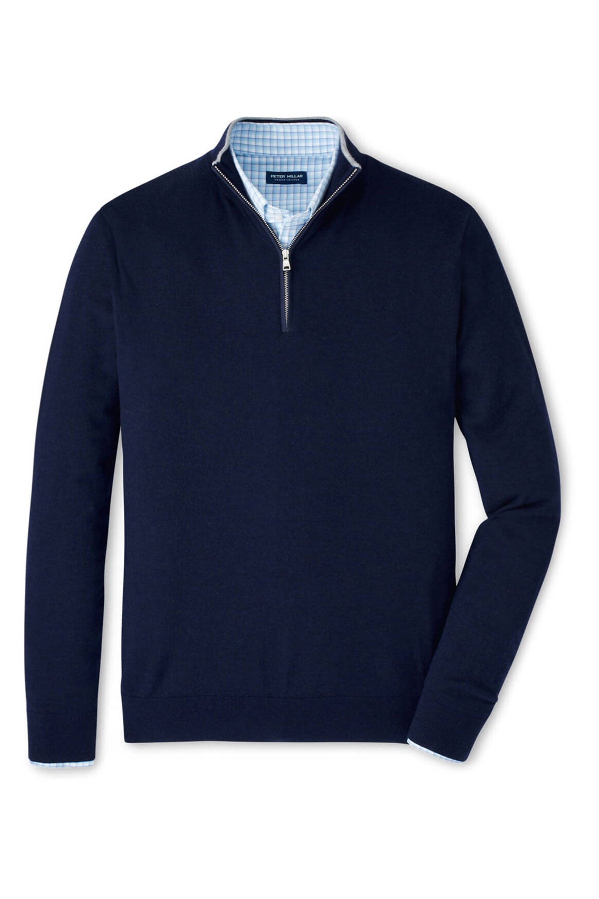 Peter Millar Excursionist Custom Flex Quarter-Zips, Navy
