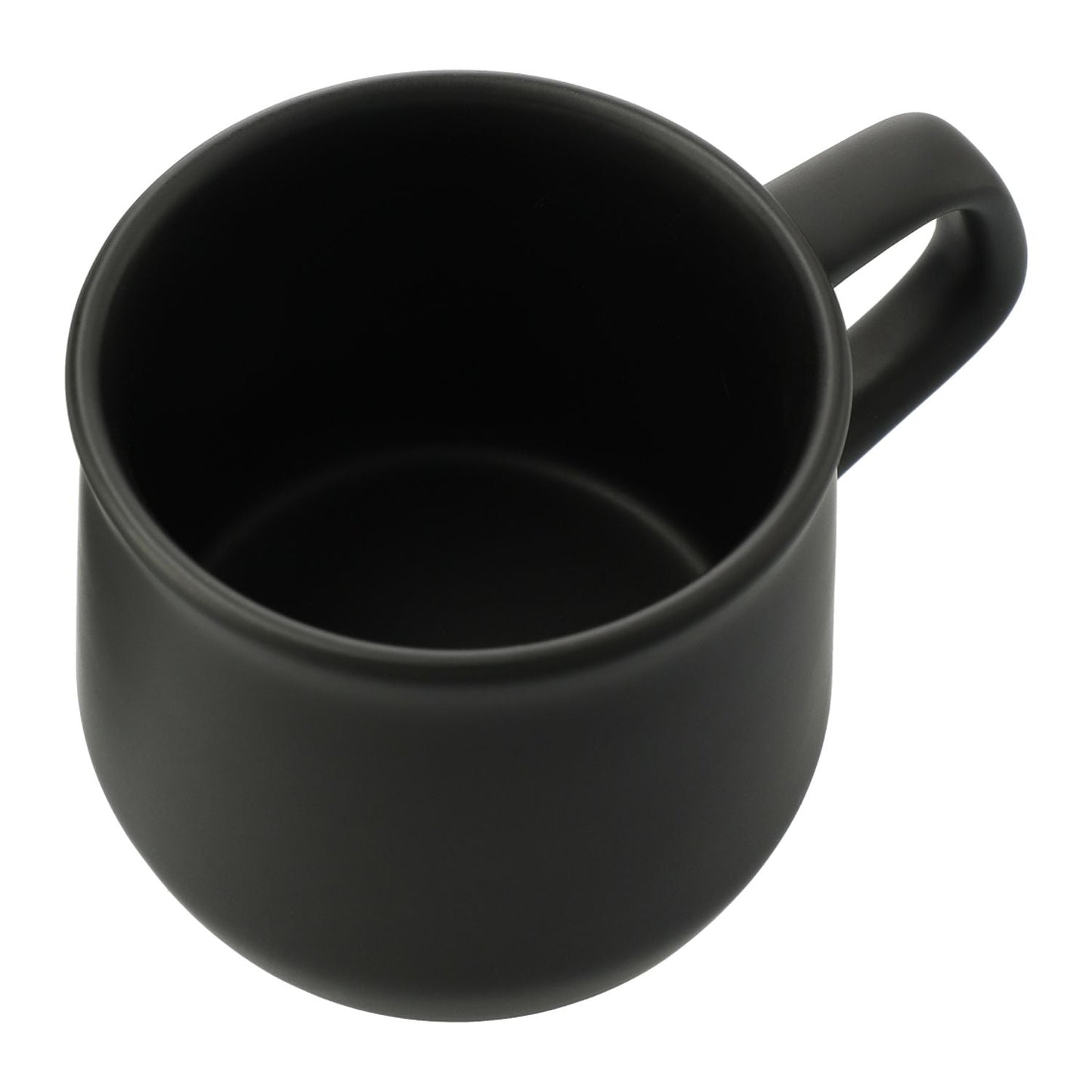 Angus 12oz Ceramic Custom Mugs, Black