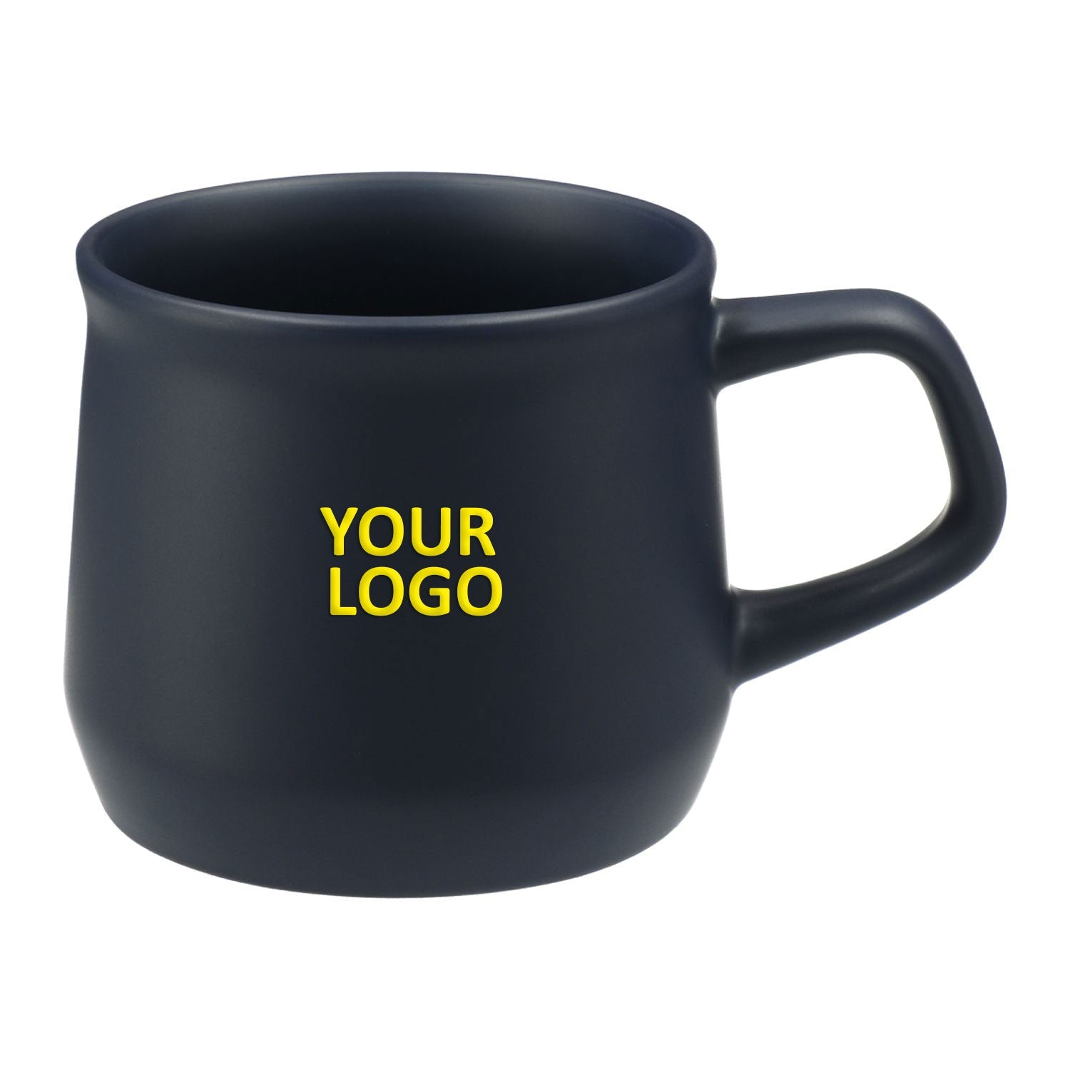 Angus 12oz Ceramic Custom Mugs, Navy