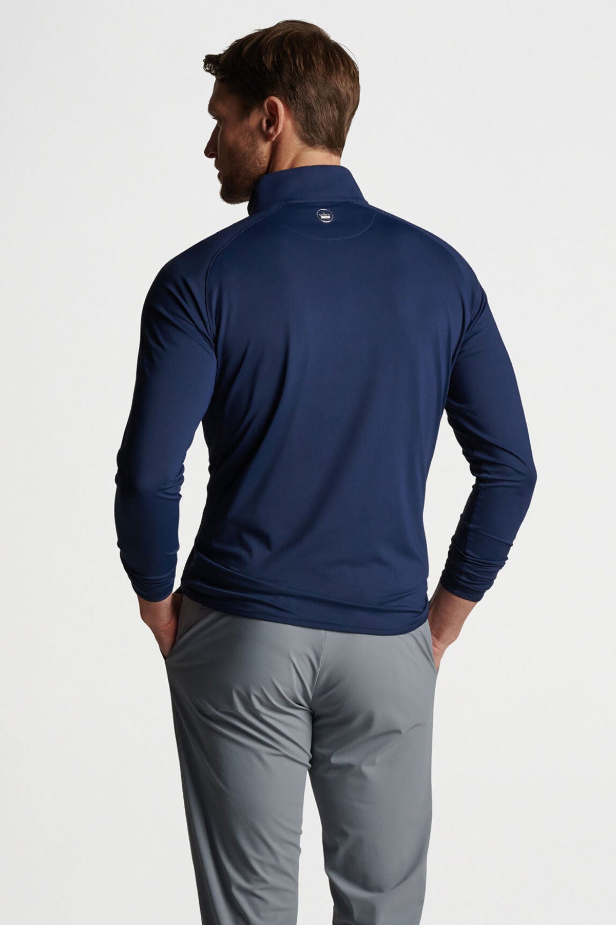 Peter Millar Stealth Performance Quarter Zip, Navy [Lane & Waterman]