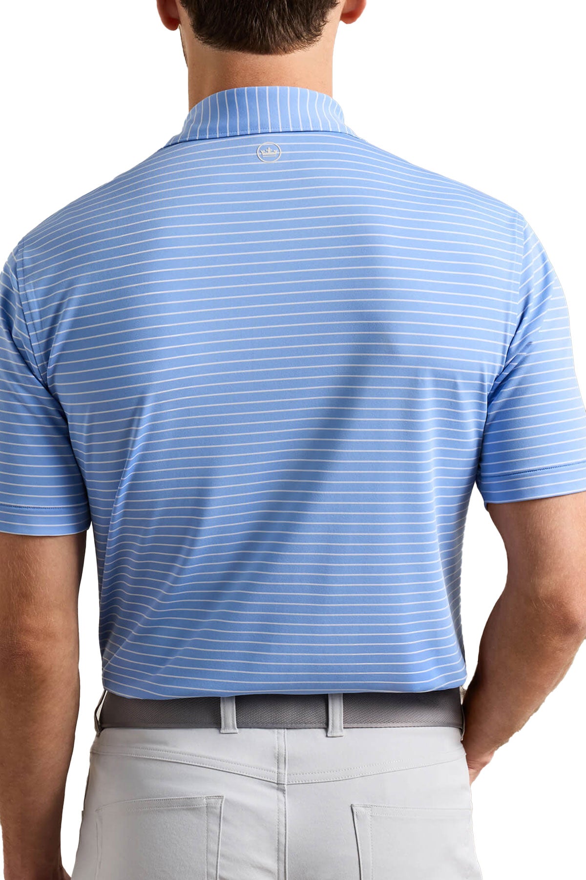 Peter Millar Oaks Performance Jersey Custom Polos, Blue