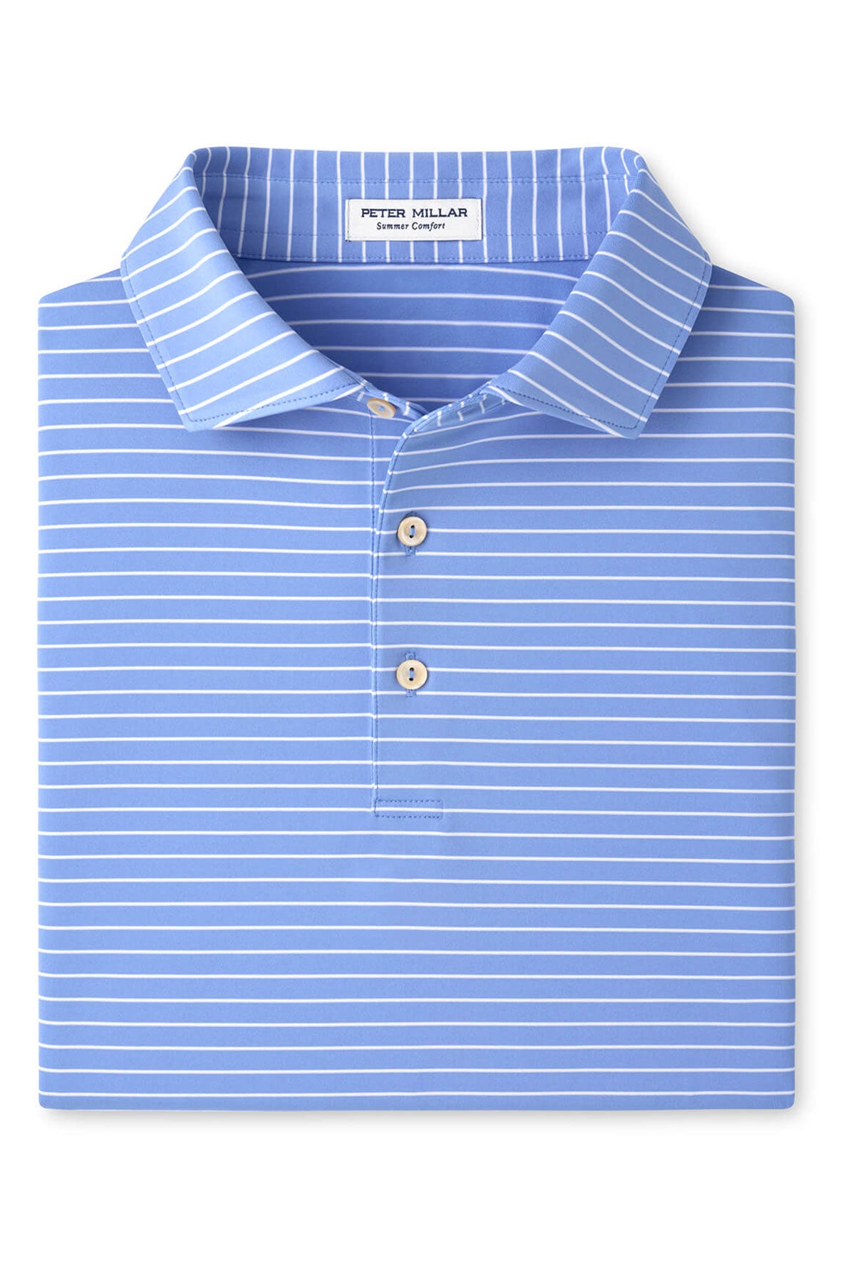 Peter Millar Oaks Performance Jersey Custom Polos, Blue
