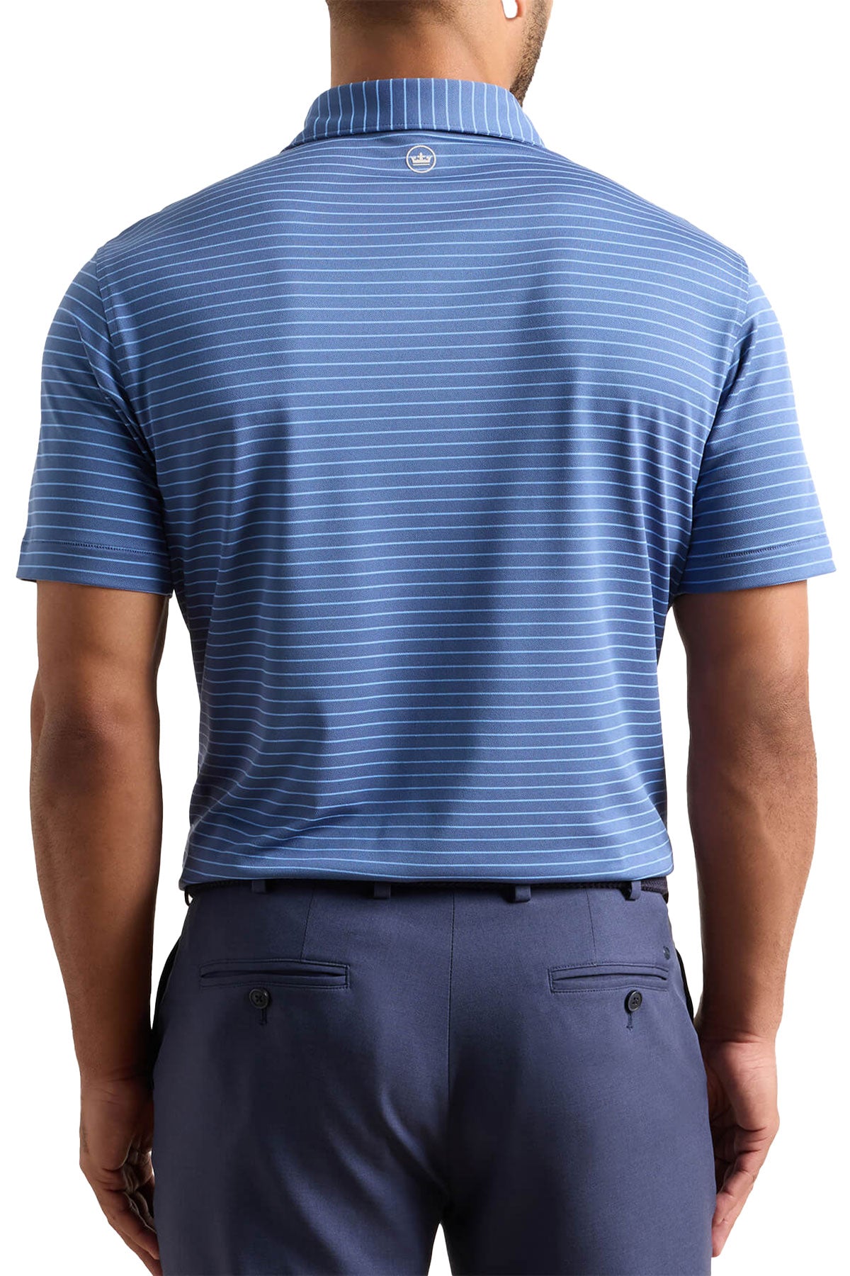 Peter Millar Winston Performance Mesh Custom Polos, Blue
