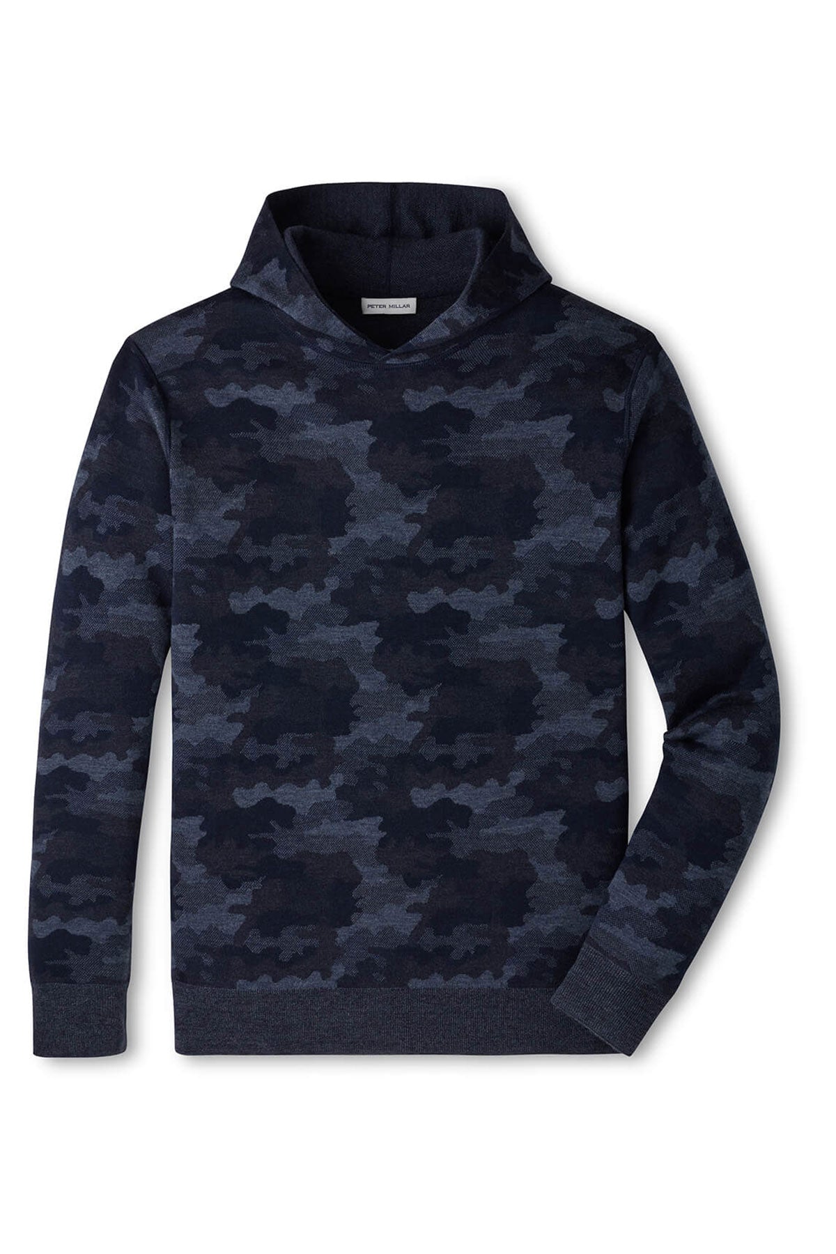 Peter Millar Reversible Camo Popover Custom Hoodies, Midnight Navy [FAZILTEST]
