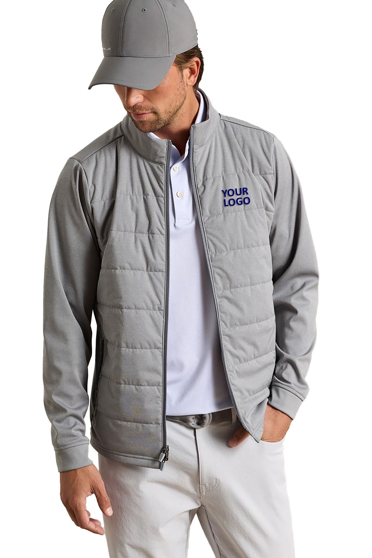 Custom Peter Millar MF26EZ10 Oslo Grey