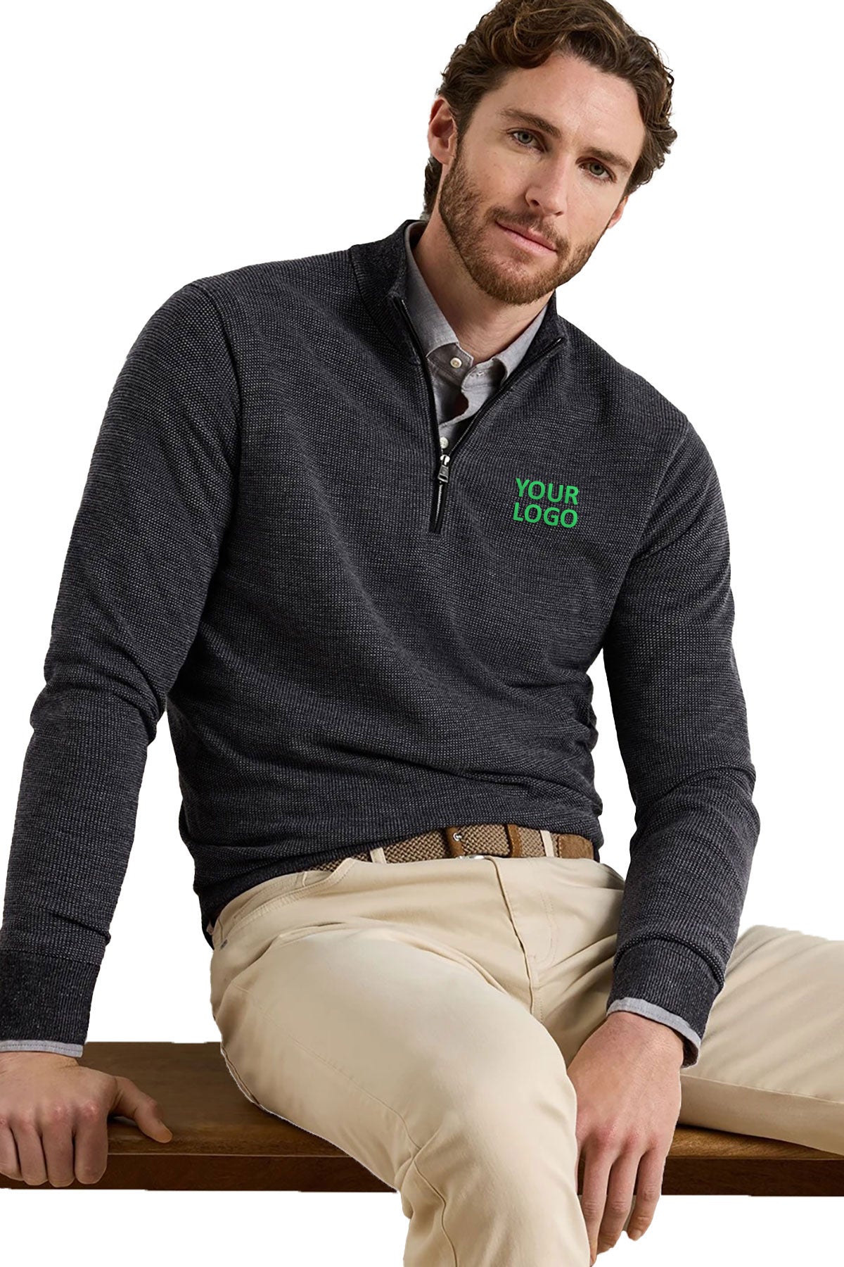 Custom Peter Millar MF26S07 Charcoal