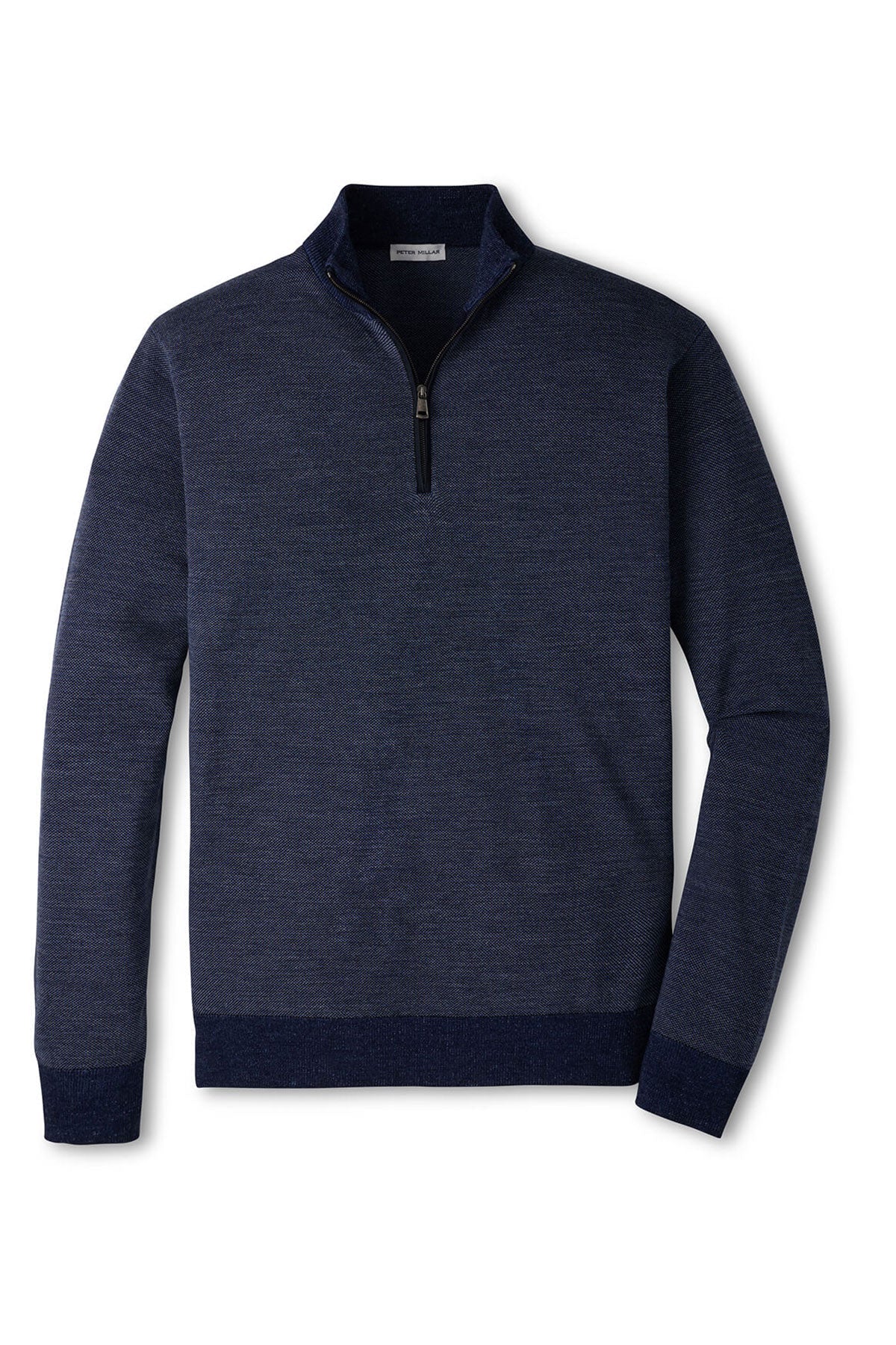 Peter Millar Blair Birdseye Custom Quarter-Zip Sweaters, Navy [TotalMed SURGE Store]