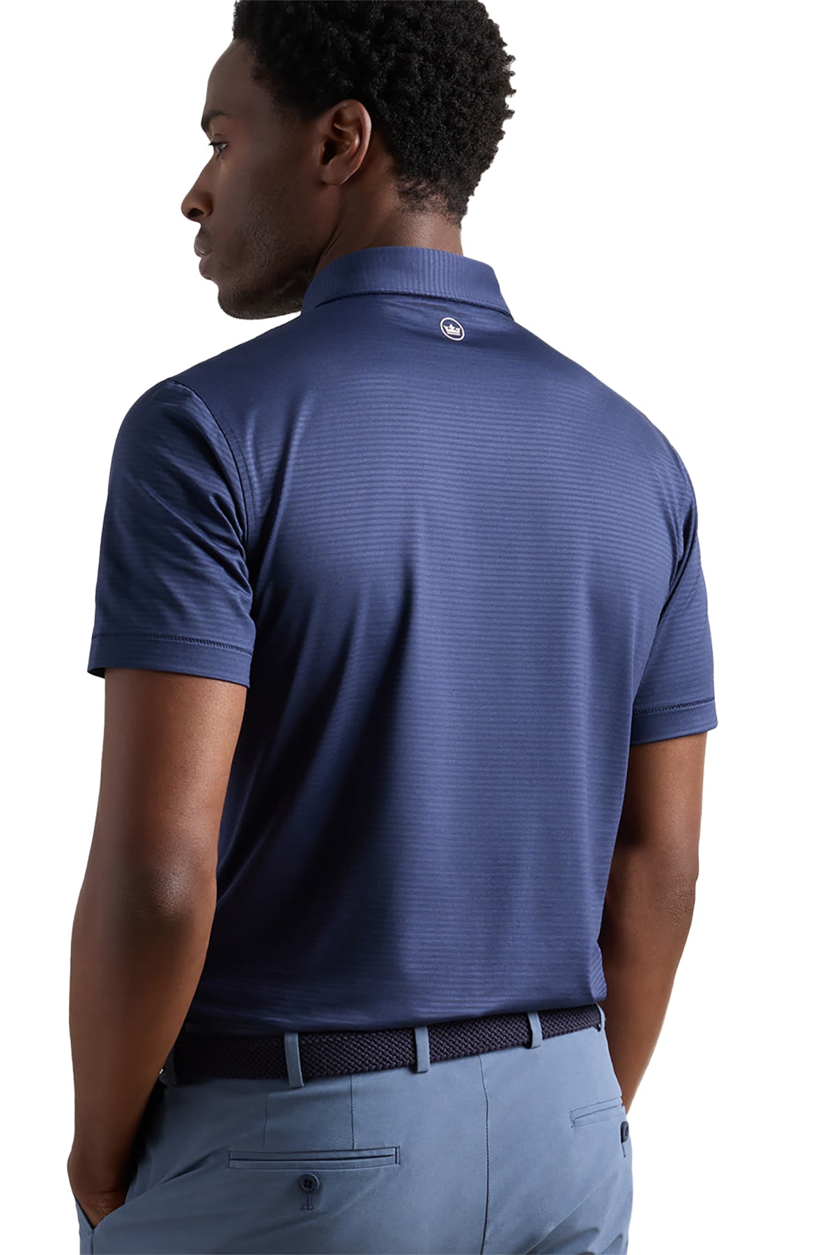 Peter Millar Empire Performance Jersey Custom Polos, Navy