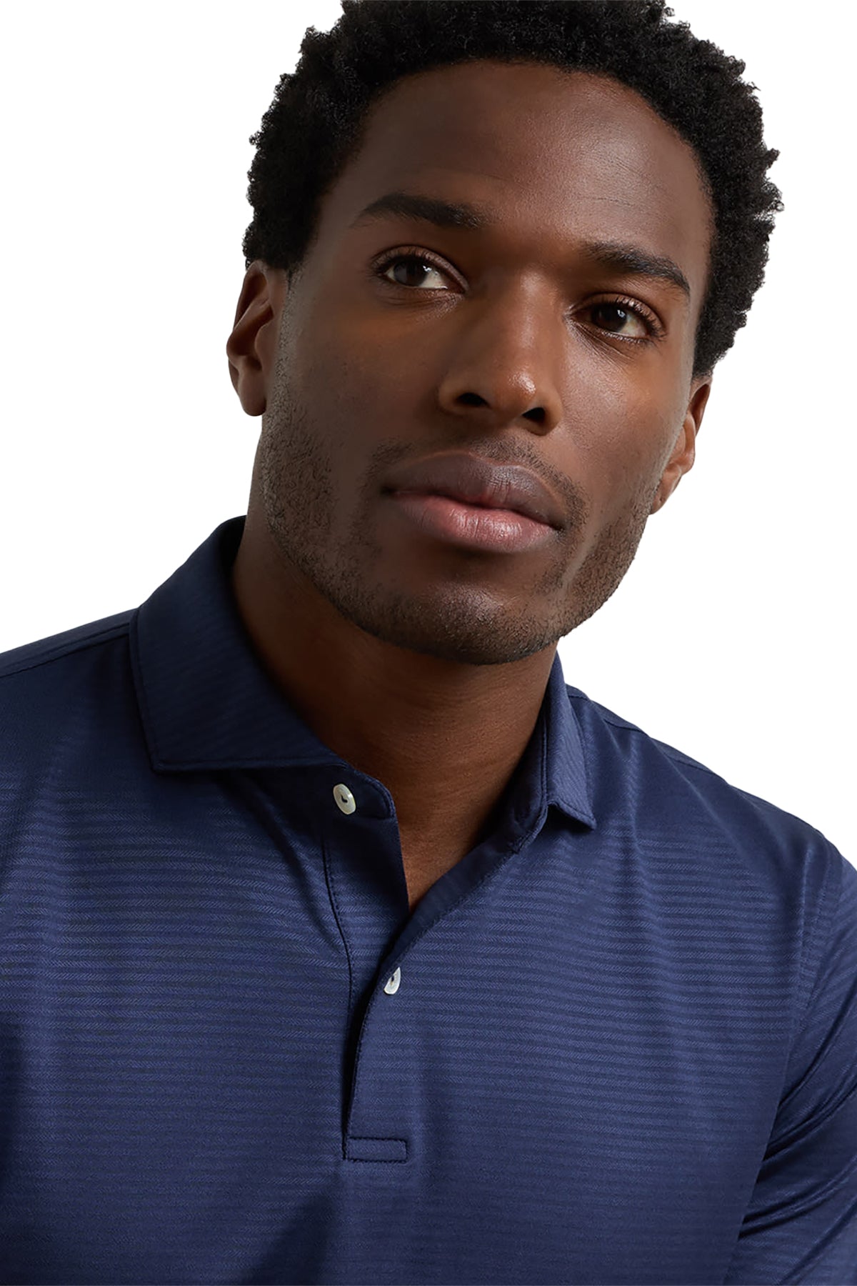 Peter Millar Empire Performance Jersey Custom Polos, Navy