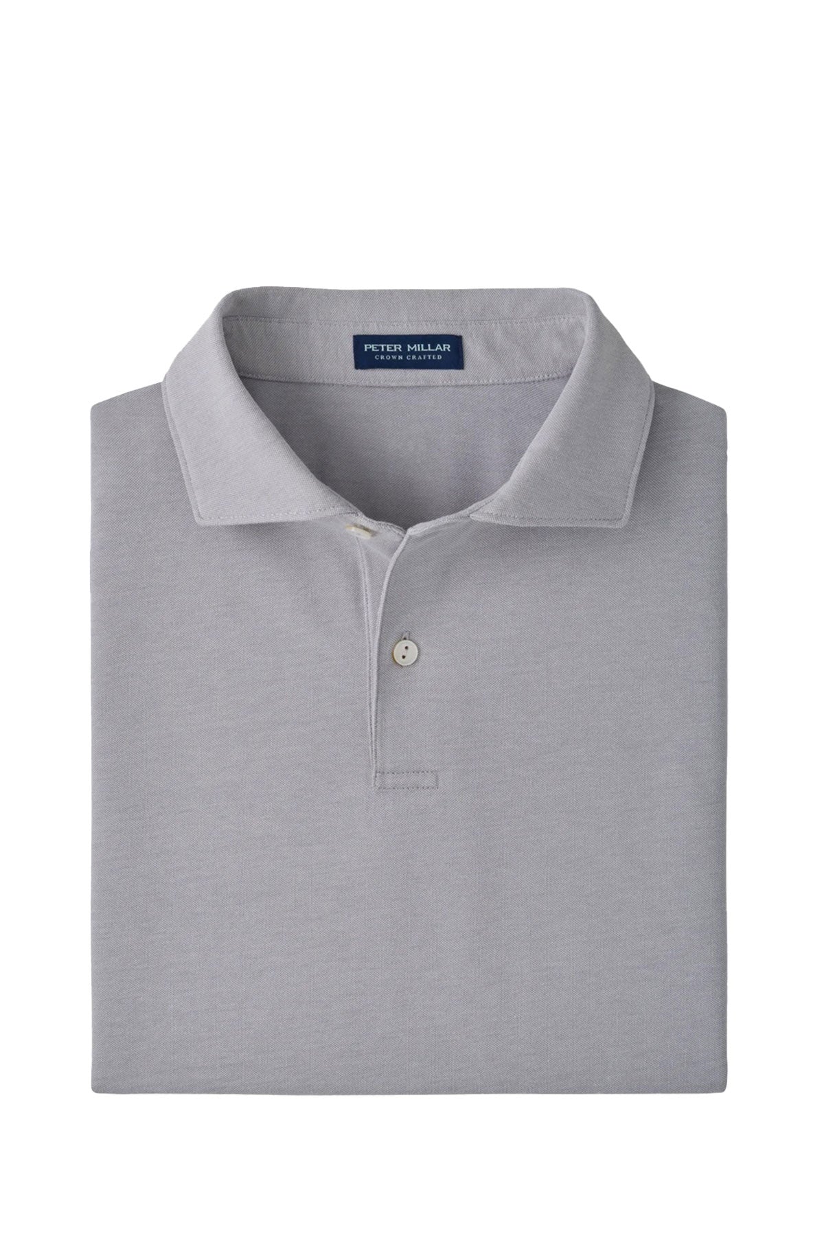 Peter Millar Albatross Cotton-Blend Pique Custom Polos, Gale Grey