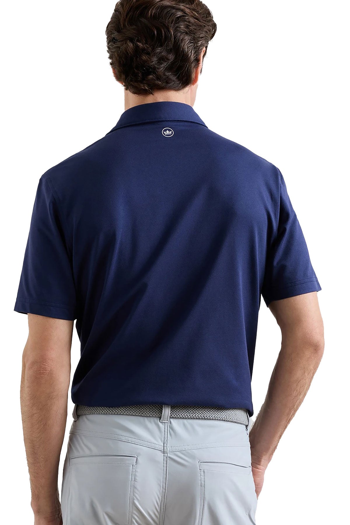 Peter Millar Empire Performance Jersey Custom Polos, Navy