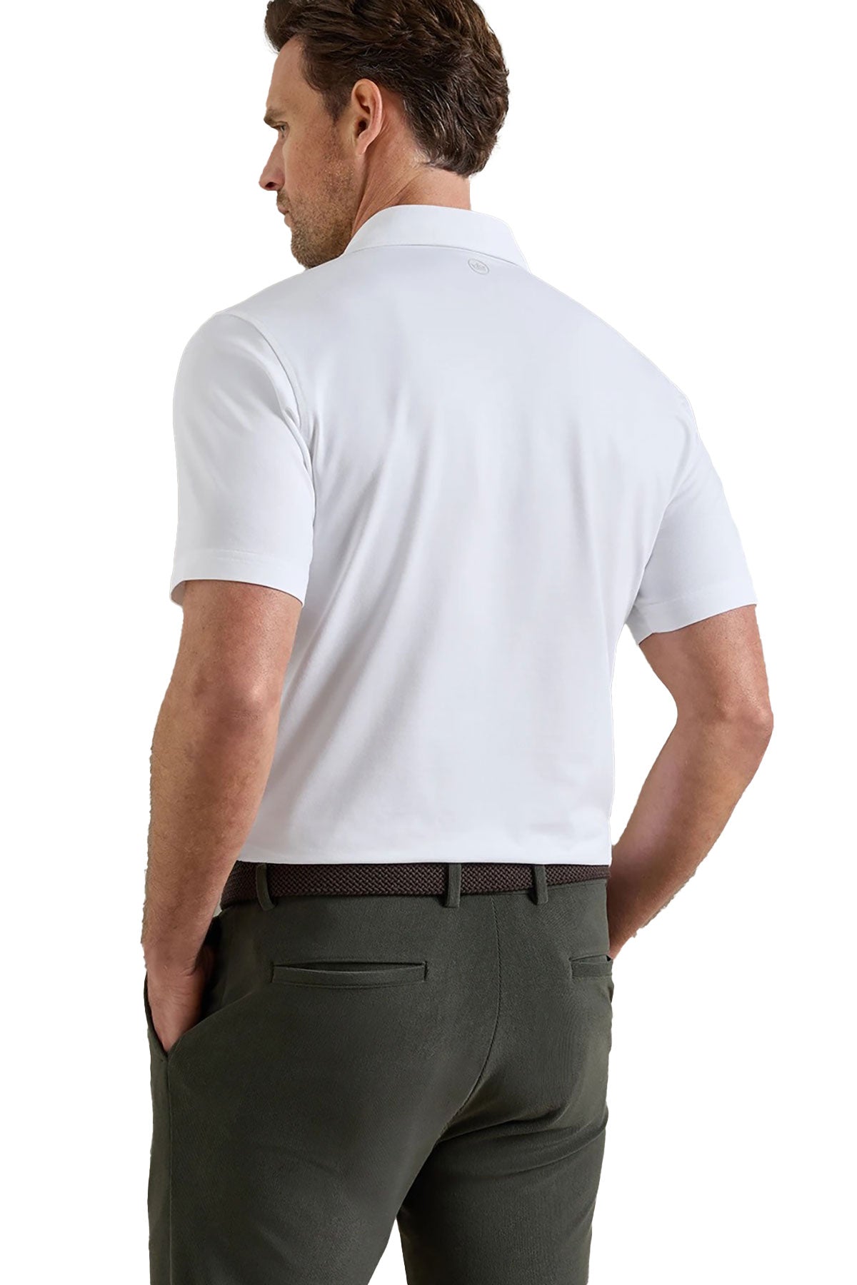 Peter Millar Albatross Cotton-Blend Pique Custom Polos, White