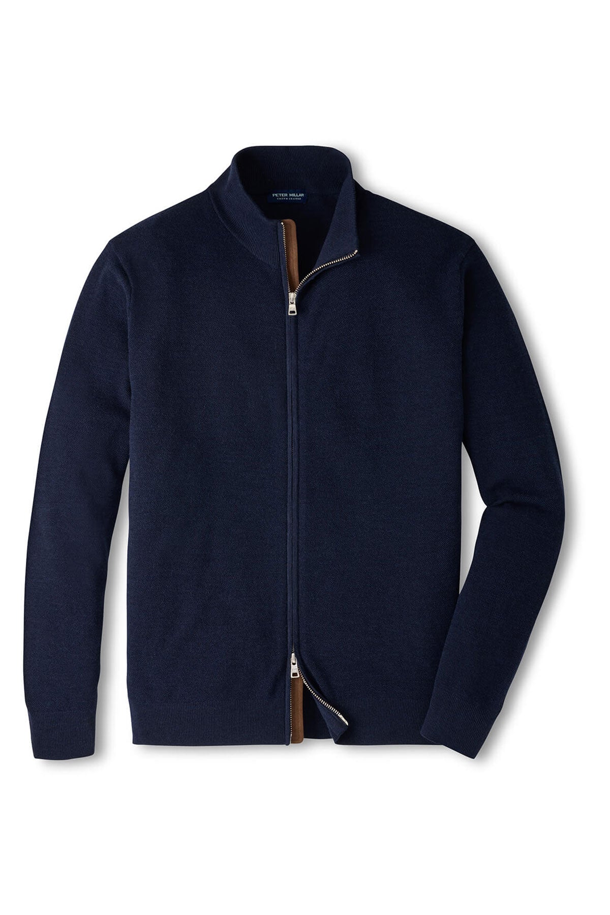 Peter Millar Excursionist Custom Flex Full-Zip Sweaters, Navy