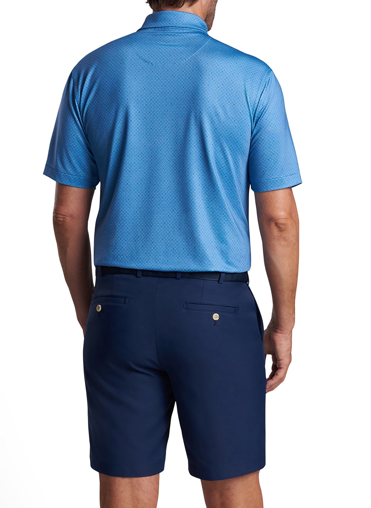 Peter Millar Soriano Performance Jersey Custom Polos, Cabana Blue