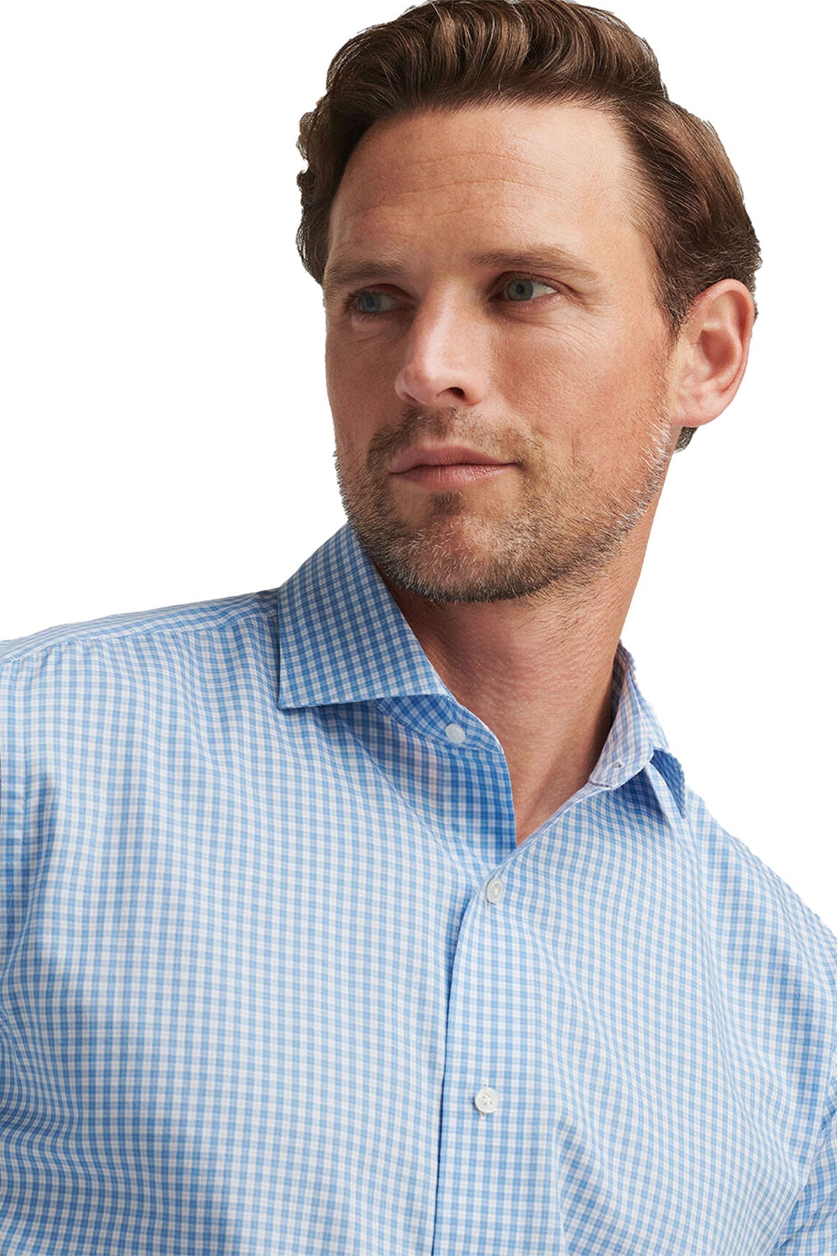 Peter Millar Capri Cotton Custom Sport Shirts, Fountain Blue