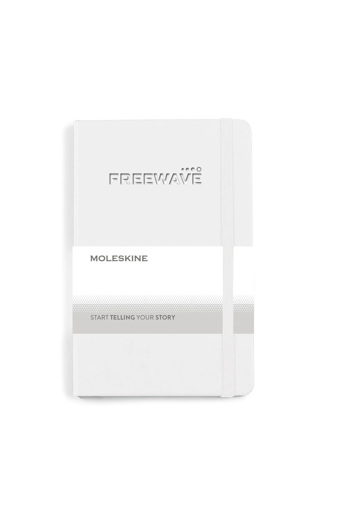 Moleskine Hard Cover Ruled Medium Notebook, White [FreeWave Technologies]