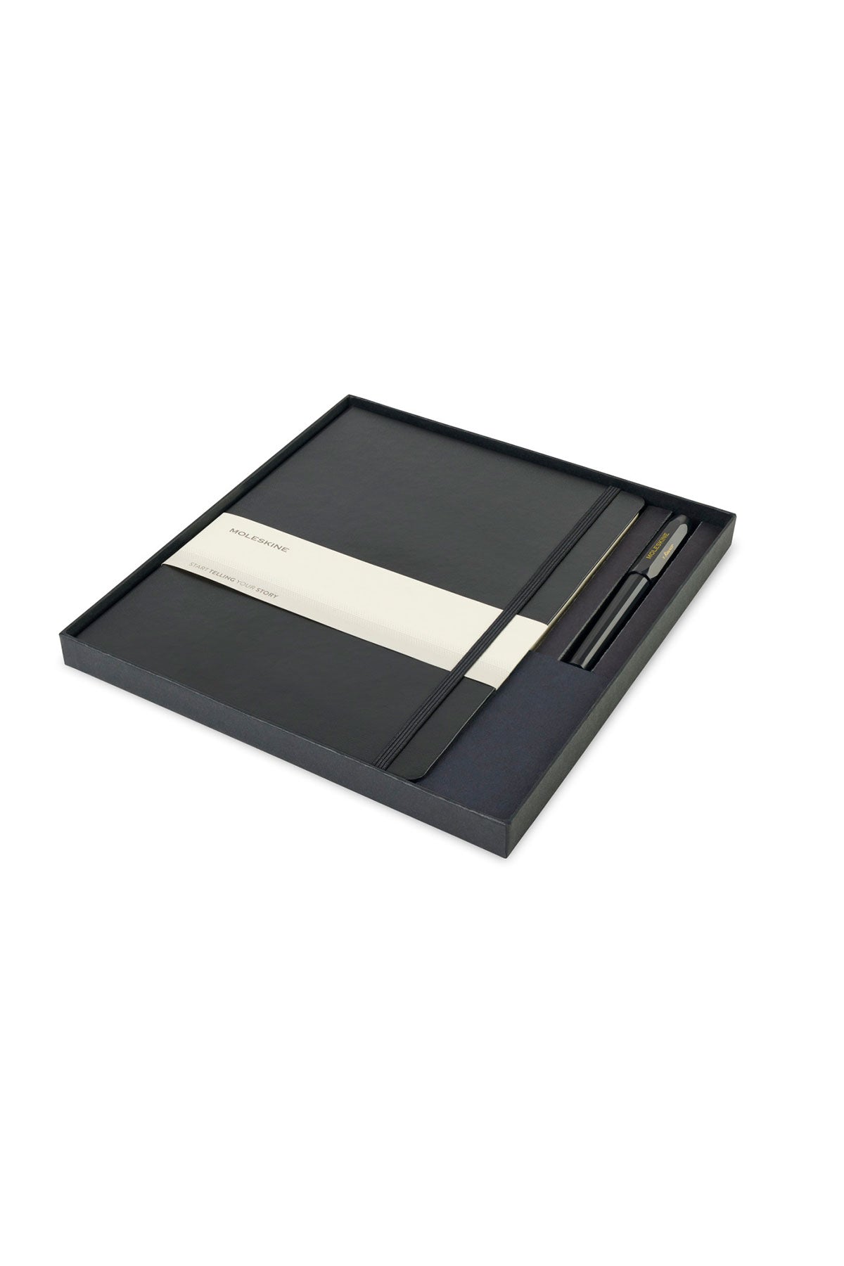 Moleskine X-Large Notebook and Kaweco Pen Custom Gift Set, Black