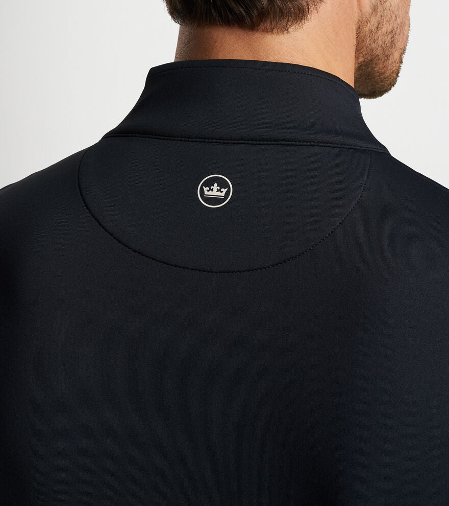 Peter Millar Perth Stretch Quarter Zip, Black [Mulhern Kulp]