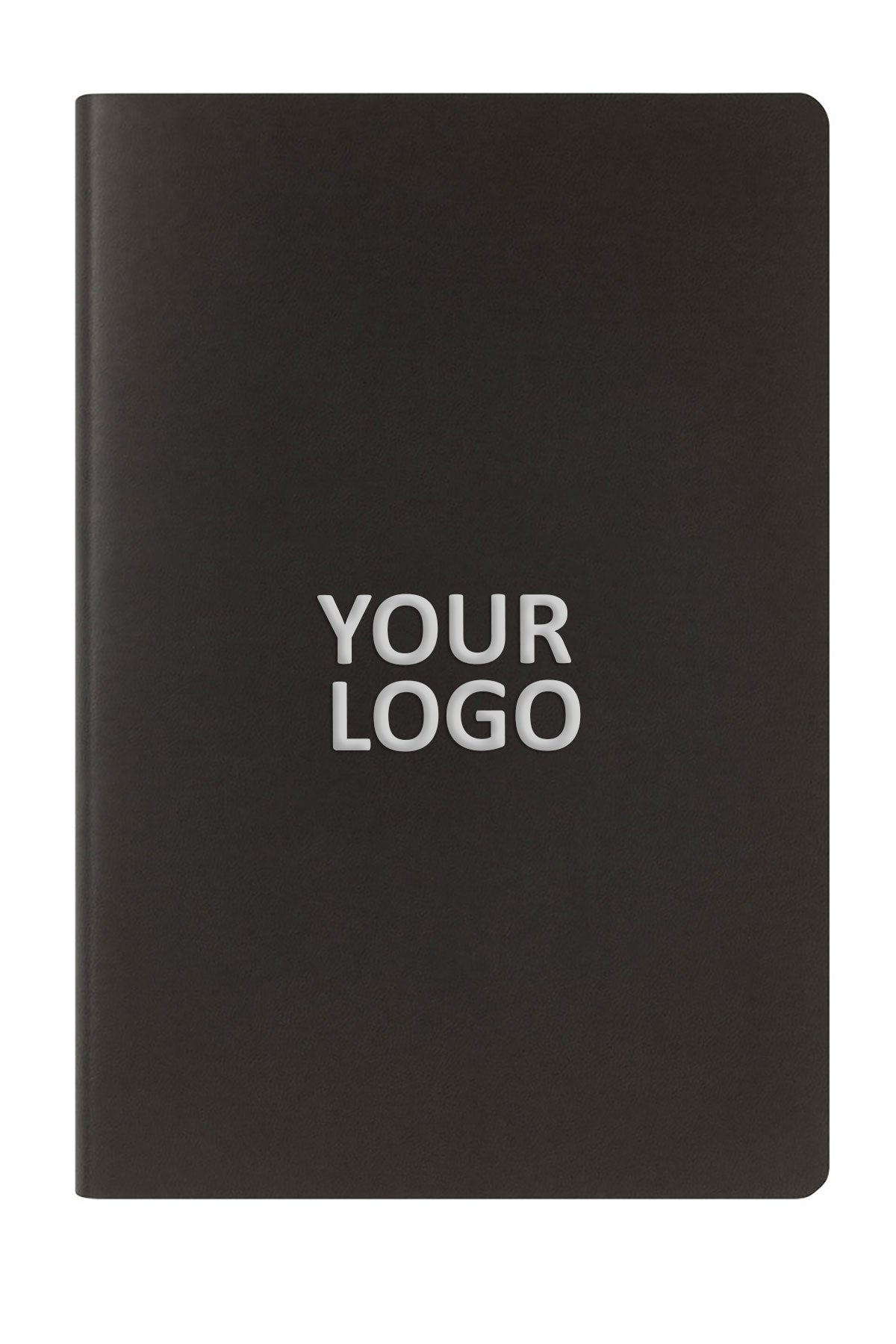 Flex Recycled Paper Custom Notebooks, Black [Harvest Seasonal Grill]