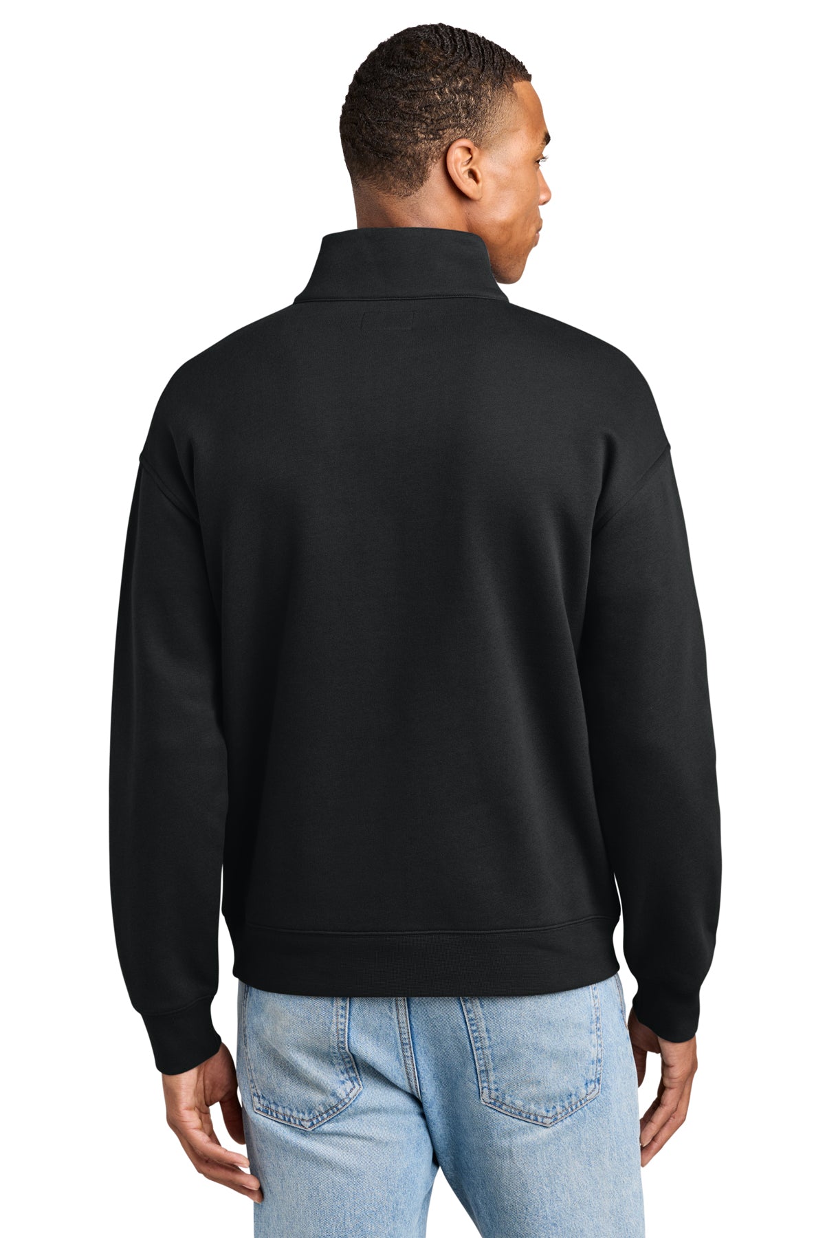 New Era Heritage Fleece Custom 1/2-Zips, Black