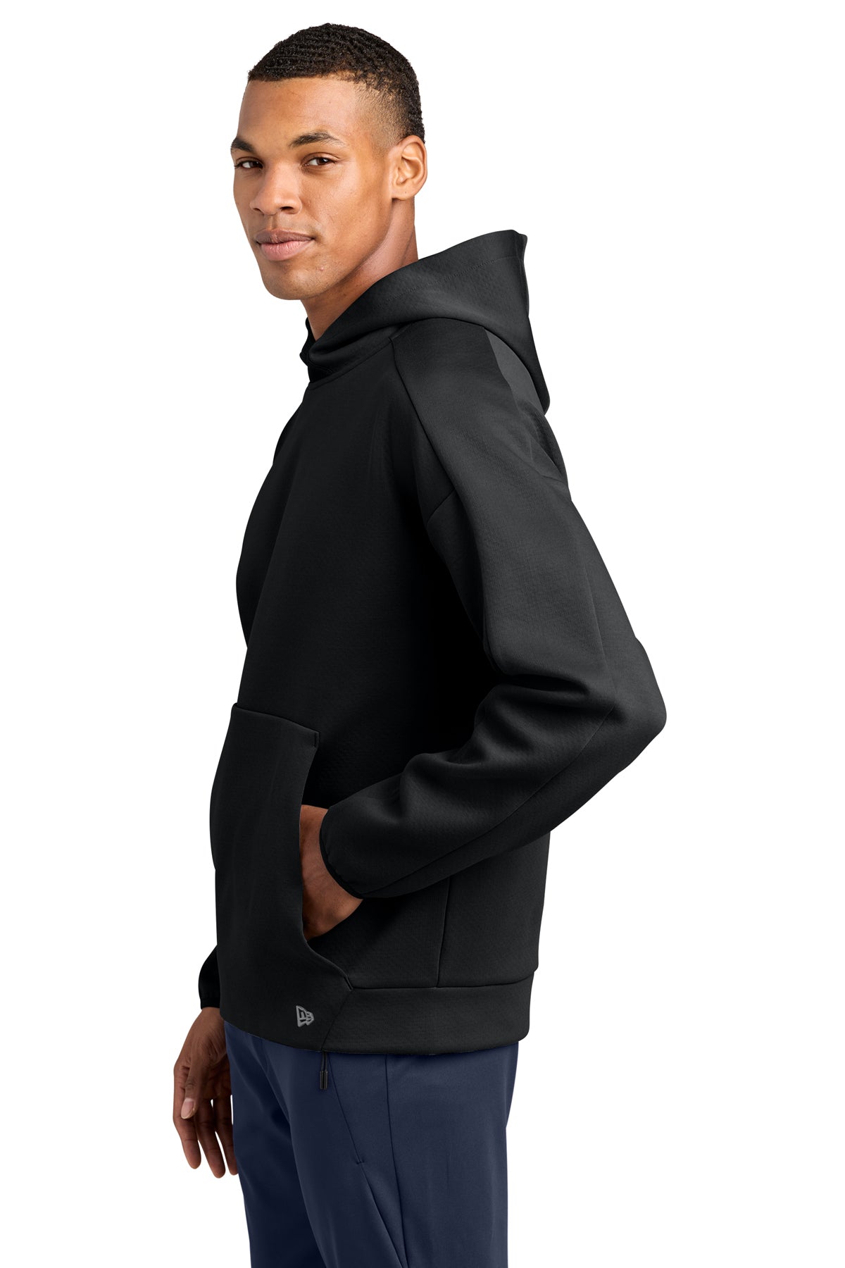 New Era Double Back Custom Pullover Hoodies, Black