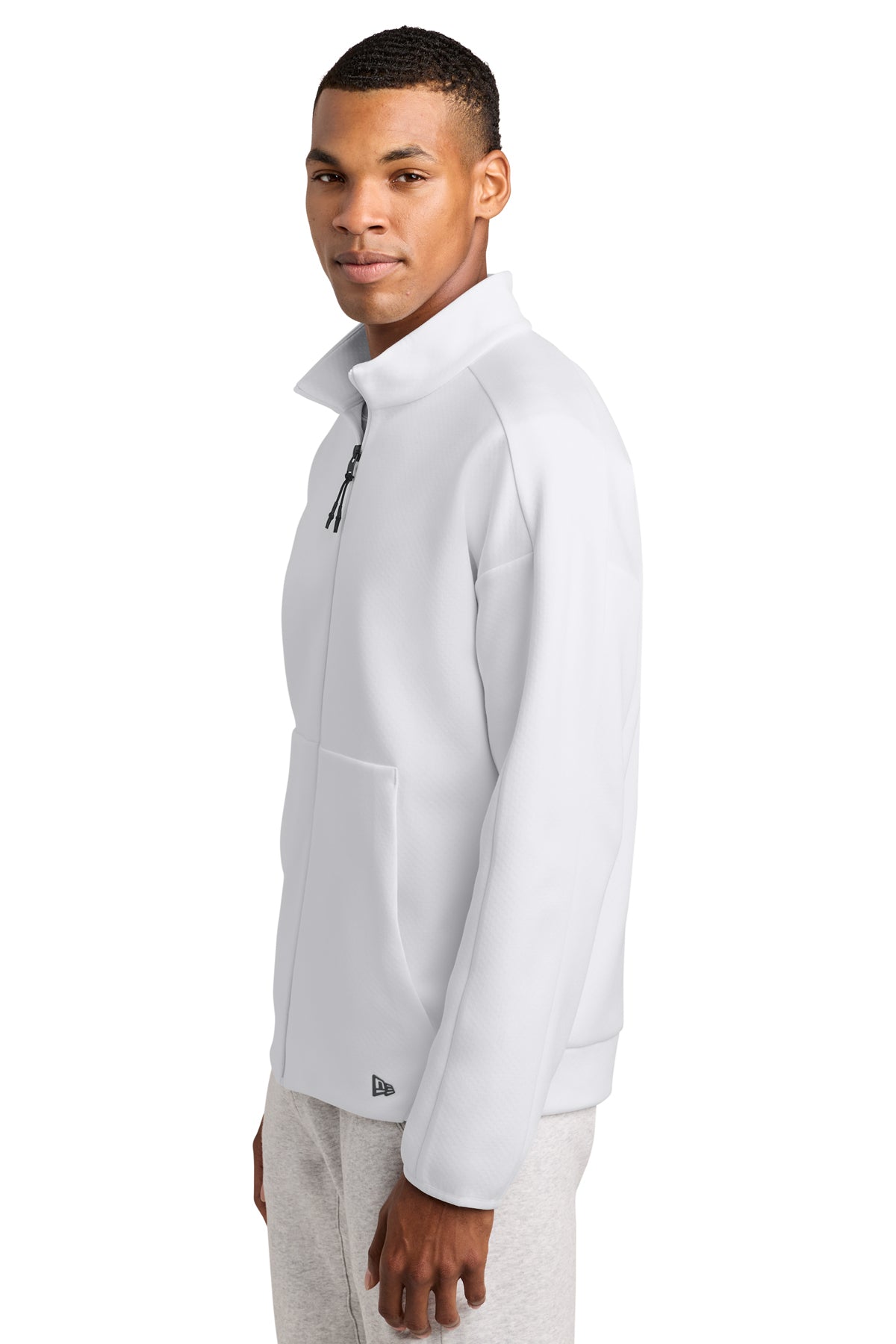 New Era Double Back Custom Full-Zips, White