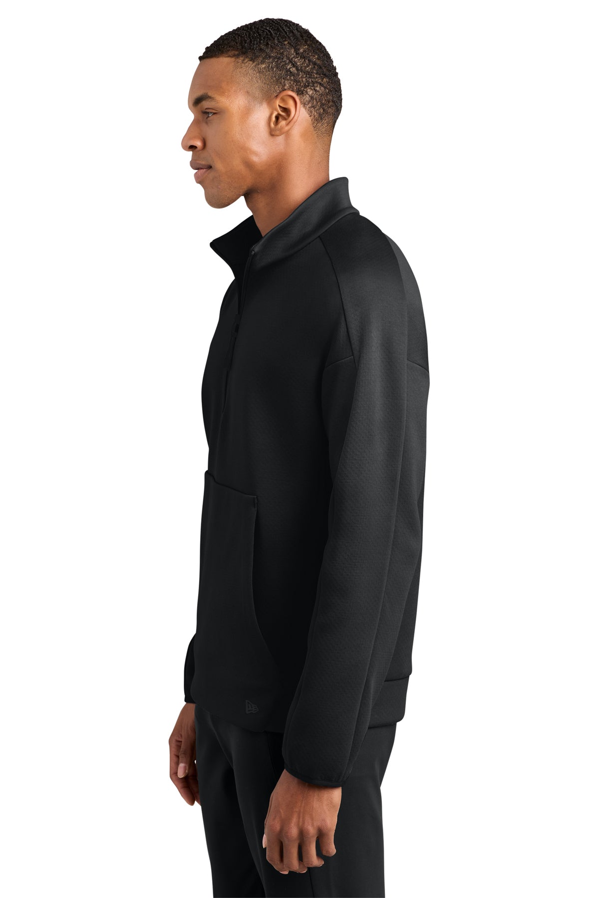 New Era Double Back Custom 1/4-Zips, Black