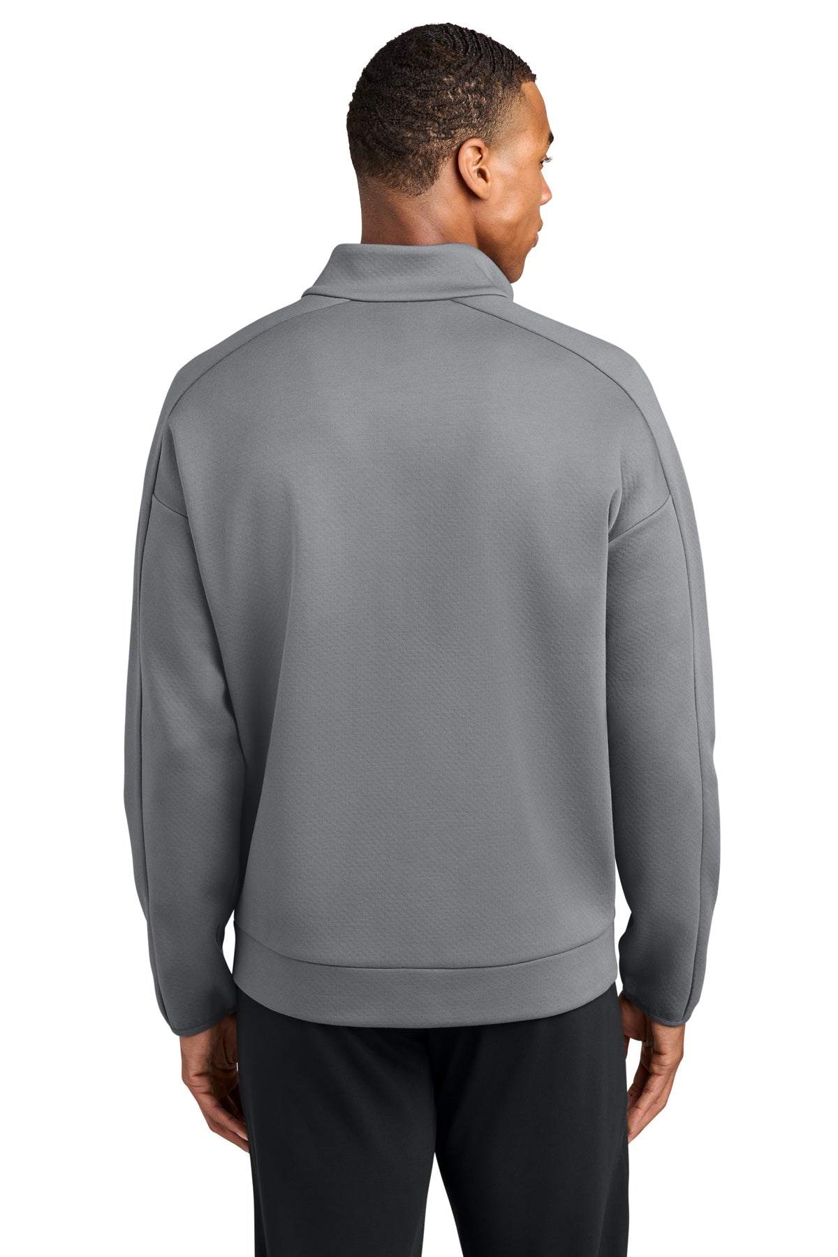 New Era Double Back Custom 1/4-Zips, Shadow Grey