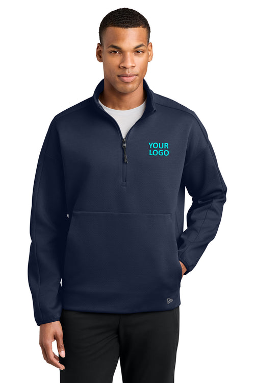 New Era Double Back Custom Pullover Hoodies, True Navy