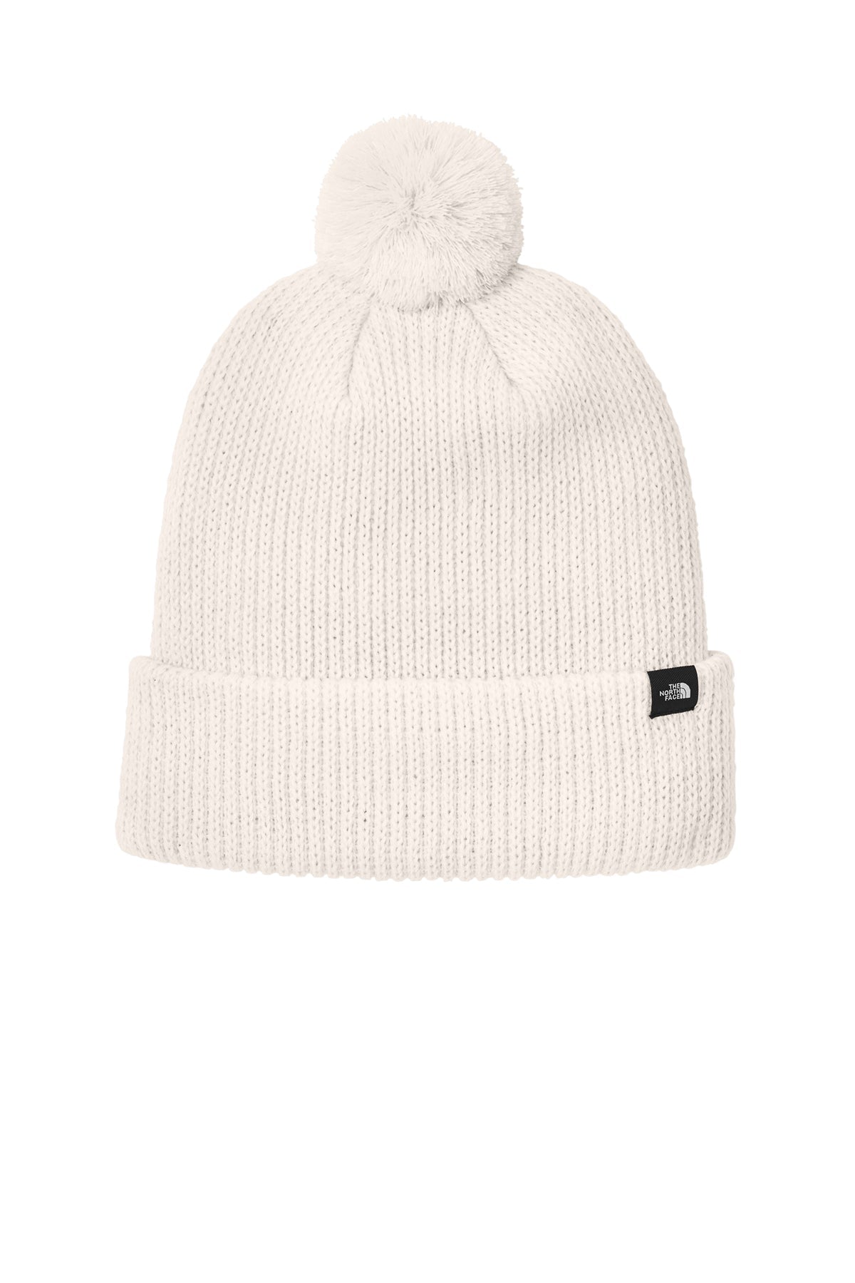 The North Face Pom Custom Beanies, Vintage White [Milford Mining Company Utah]