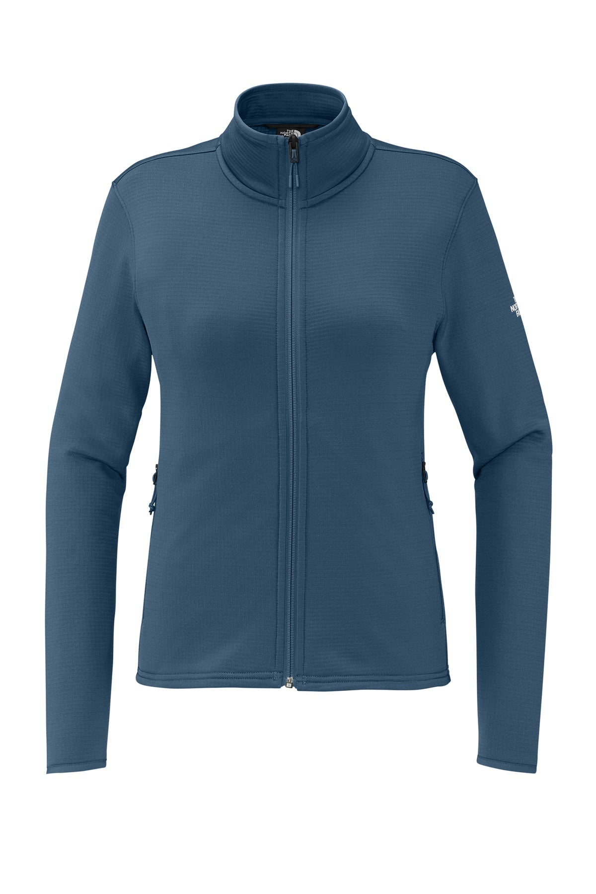 The North Face Womens Aim Full-Zip Fleece Custom Jackets, Shady Blue [MortgageCountry]