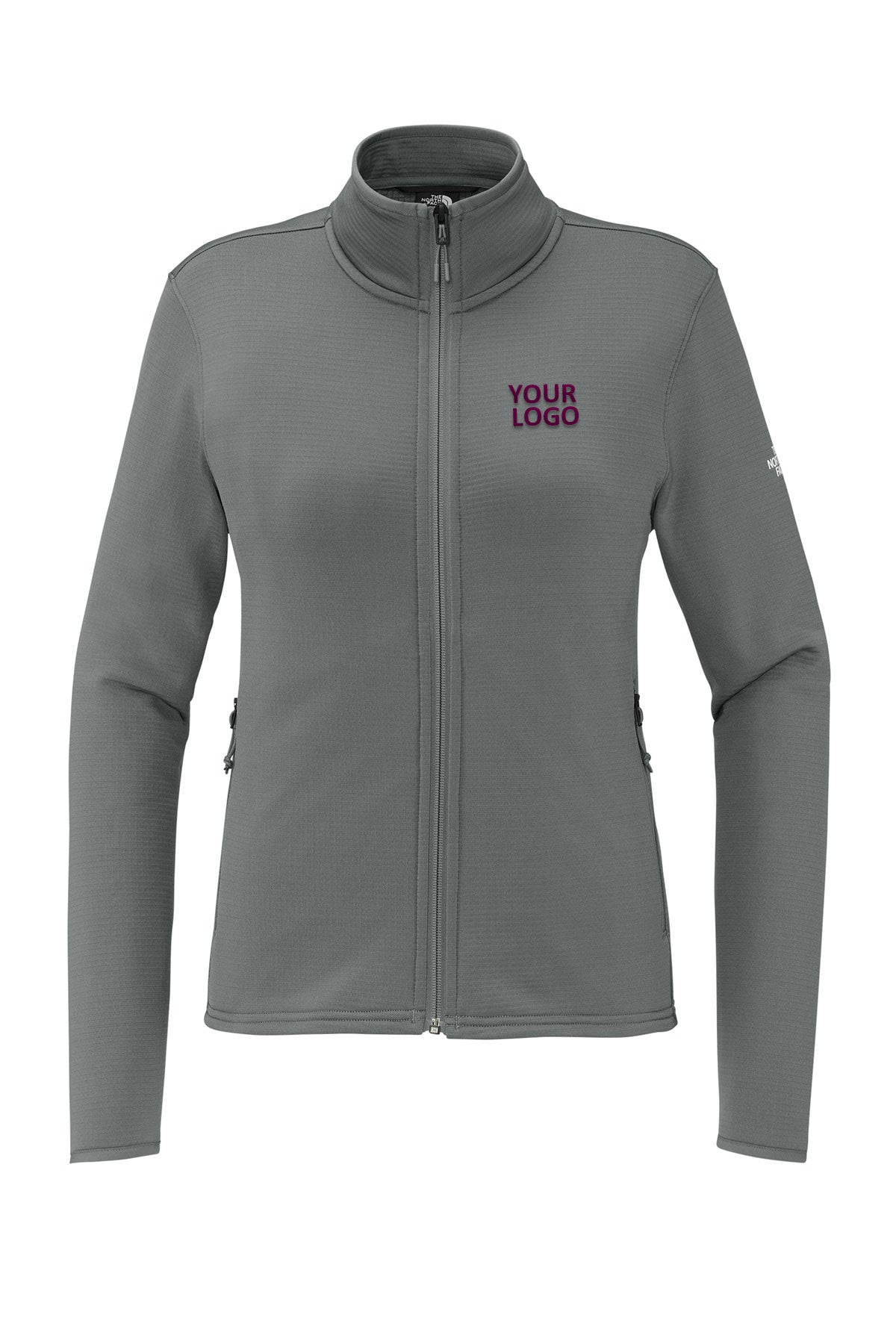 The North Face Smoked Pearl Grey NF0A8FQJ S Smoked Pearl Grey company jackets with logo