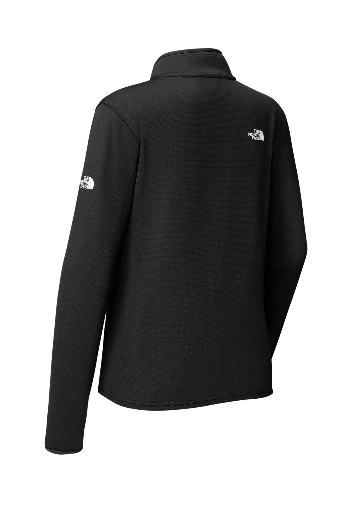 The North Face Womens Aim Full-Zip Fleece Custom Jackets, TNF Black