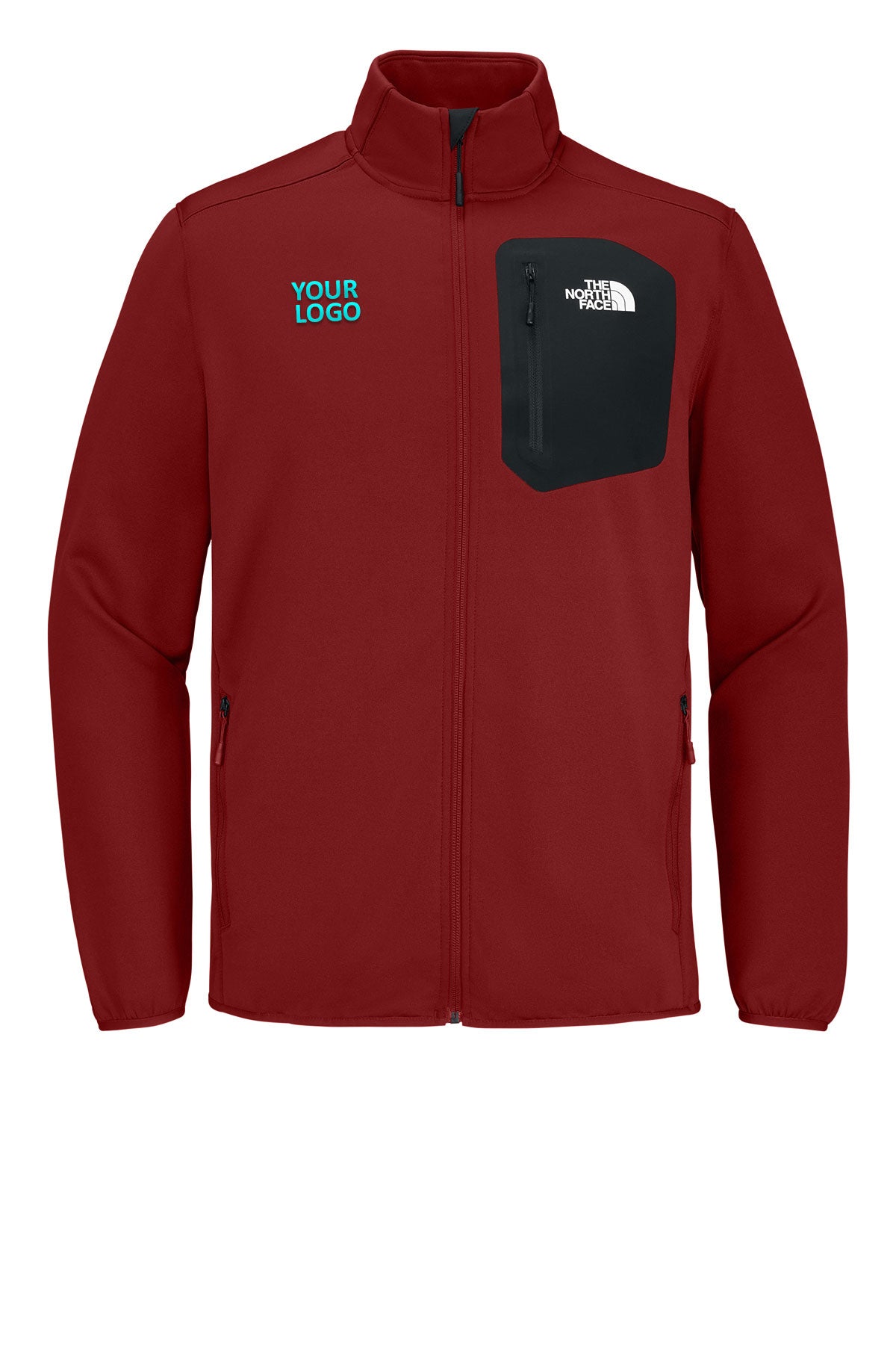 The North Face Cardinal Red NF0A8FQN S Cardinal Red jackets with company logo