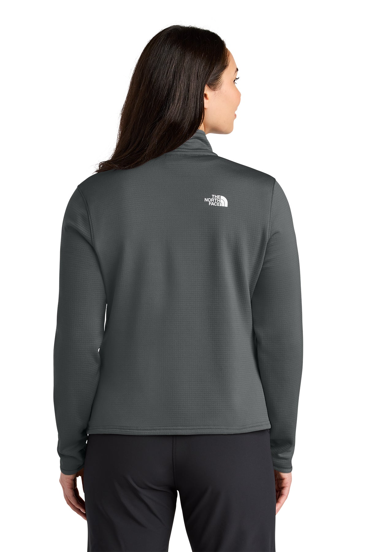 The North Face Womens Aim 1/4-Zip Custom Fleeces, Asphalt Grey