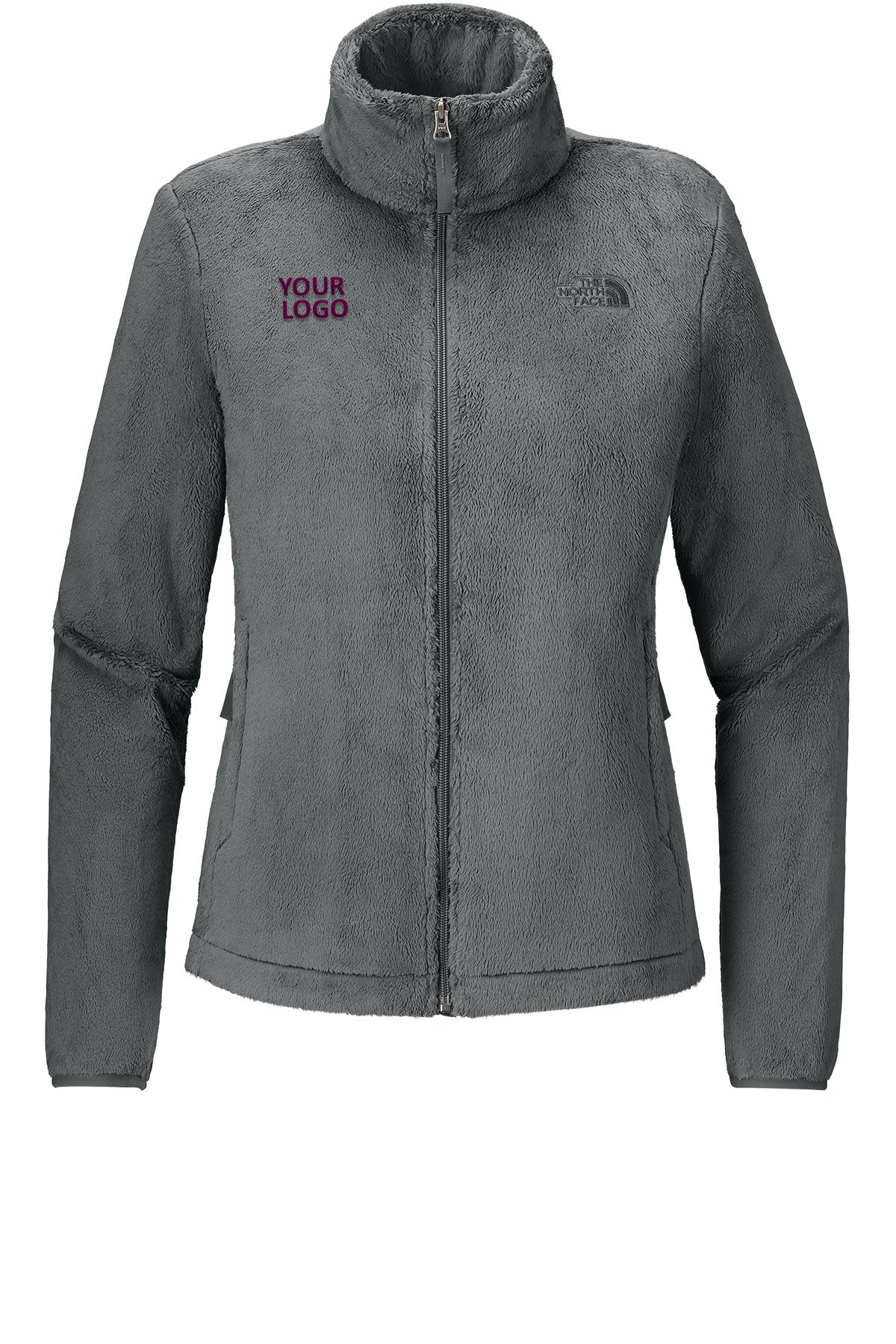 The North Face Smoked Pearl Grey NF0A7UQJ S Smoked Pearl Grey company logo jackets
