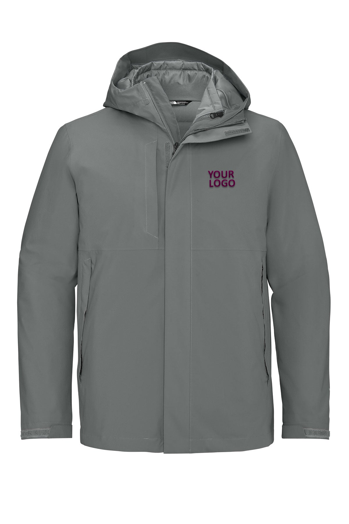 The North Face Smoked Pearl Grey NF0A8FQH S Smoked Pearl Grey custom logo jackets