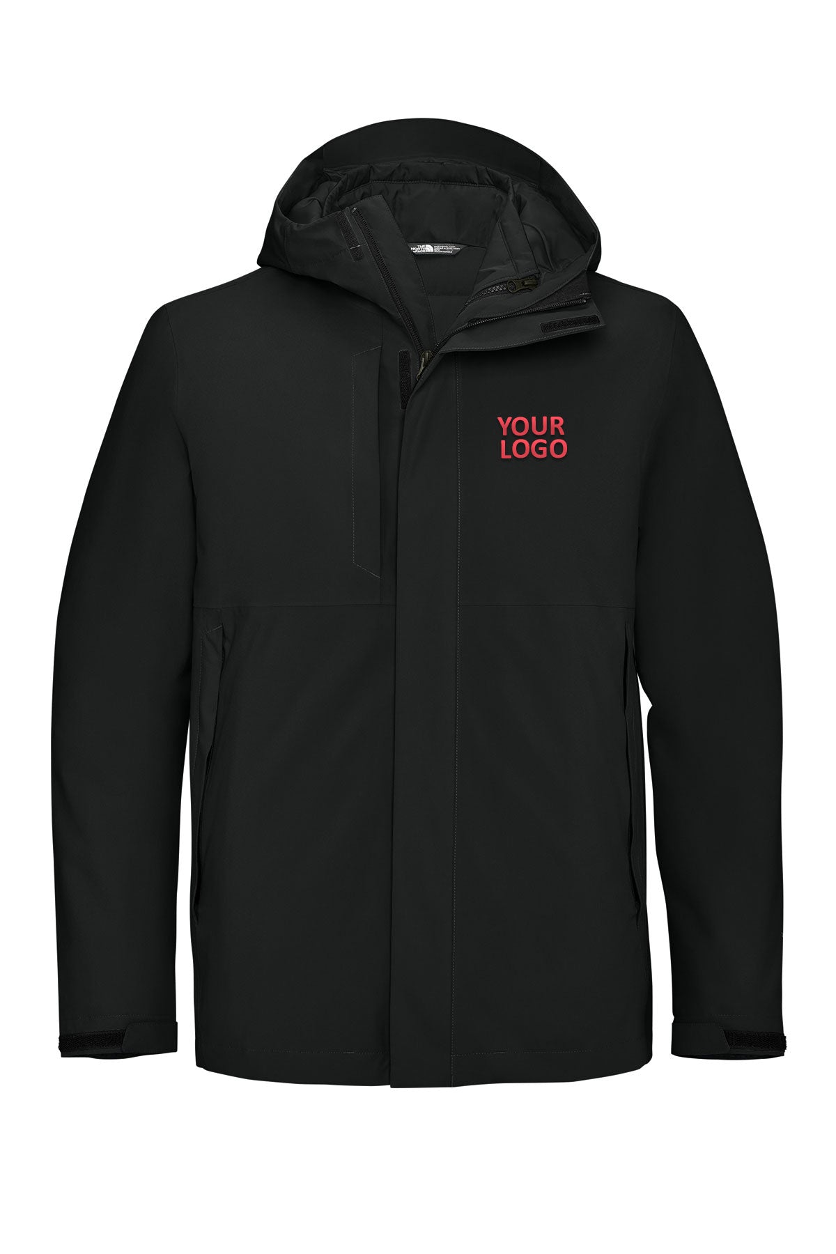 The North Face TNF Black NF0A8FQH S TNF Black company jackets with logo