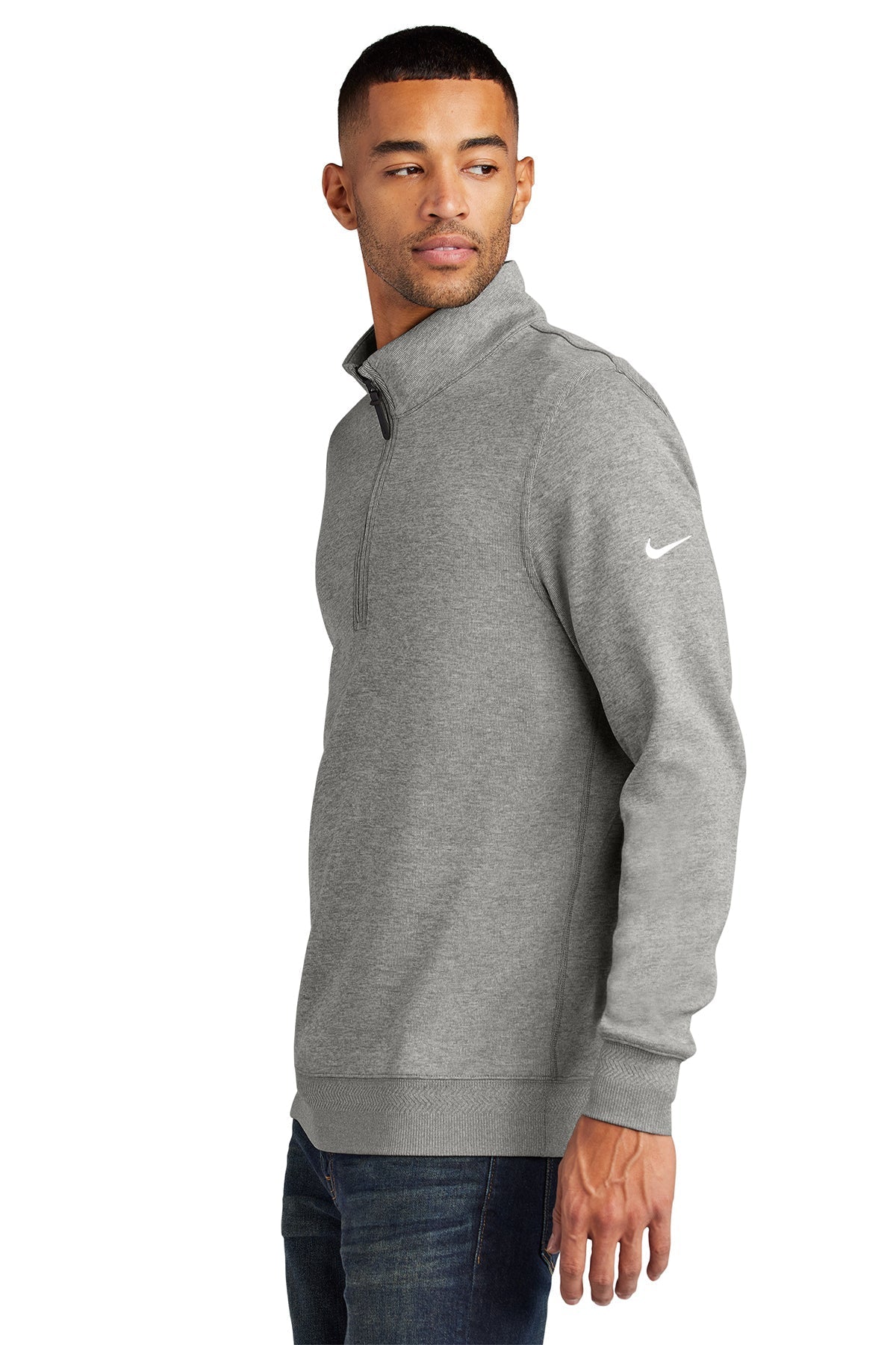 Nike Dri-FIT Corporate Branded Half-Zips, Grey [Transition Franchise Brands]