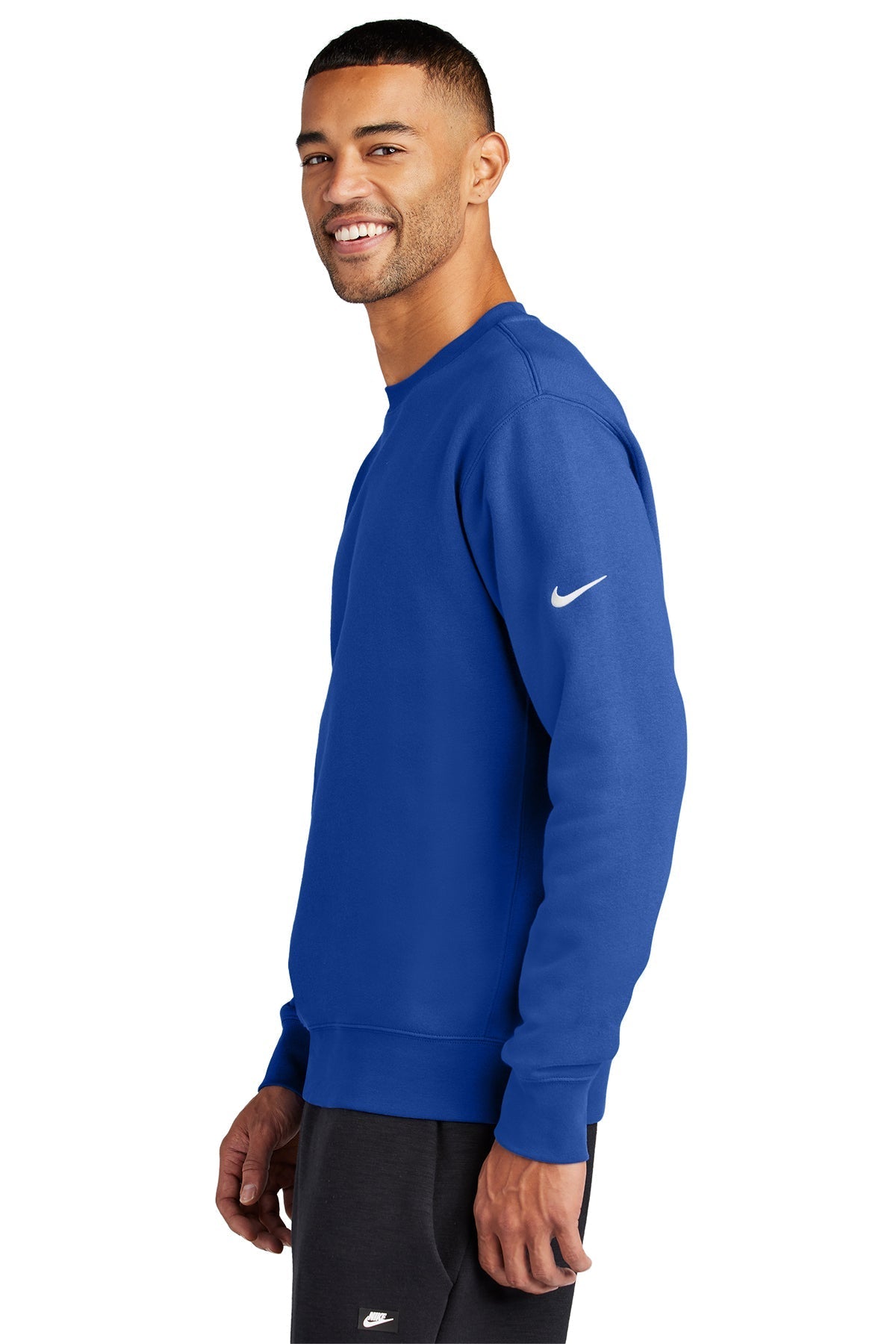 Nike Club Fleece Swoosh Custom Crews, Game Royal [Altius Mind & Performance]