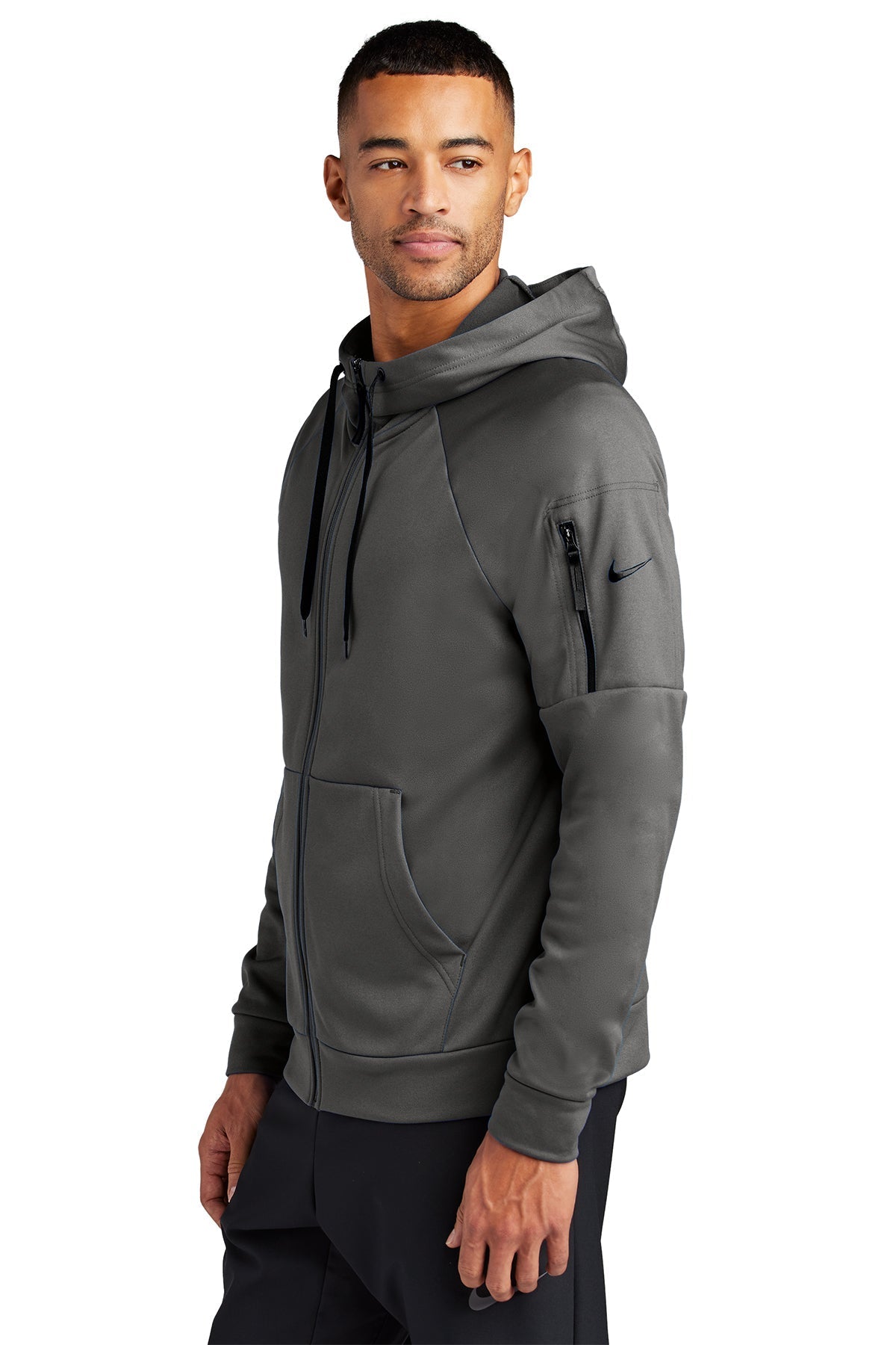 Nike Therma-FIT Pocket ZipUp Custom Hoodies, Anthracite [NCT]