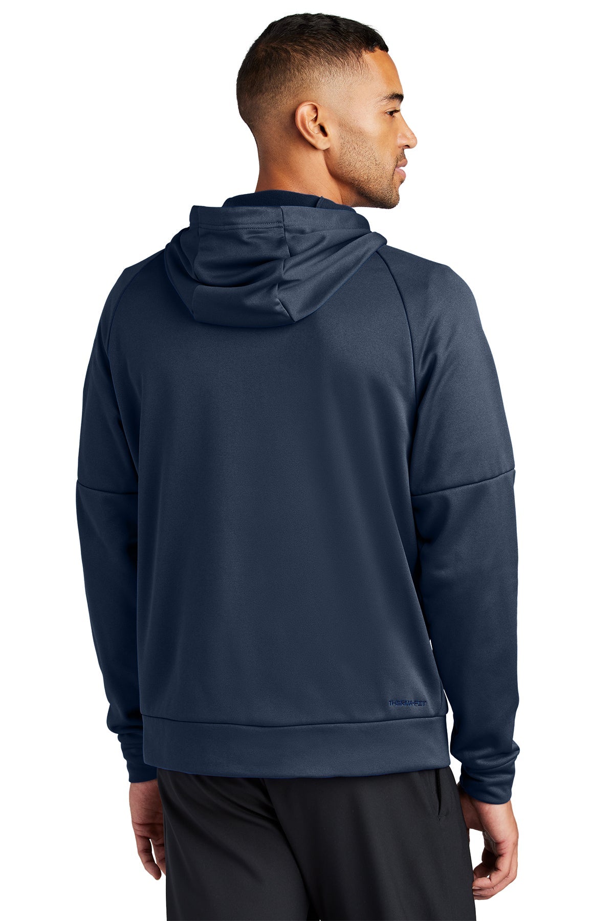 Nike Therma-FIT Pocket ZipUp Custom Hoodies, Navy [GuidePoint Security Cloud Security]