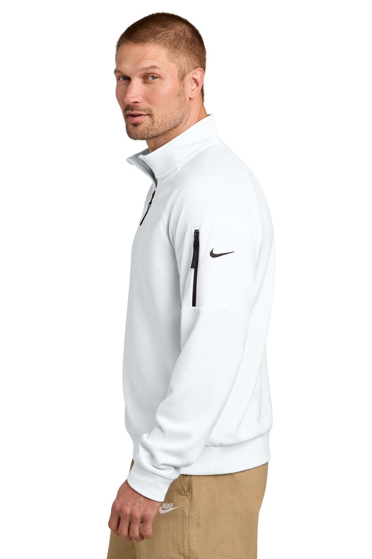 Nike Therma-FIT Custom Pocket 1/4-Zips, White